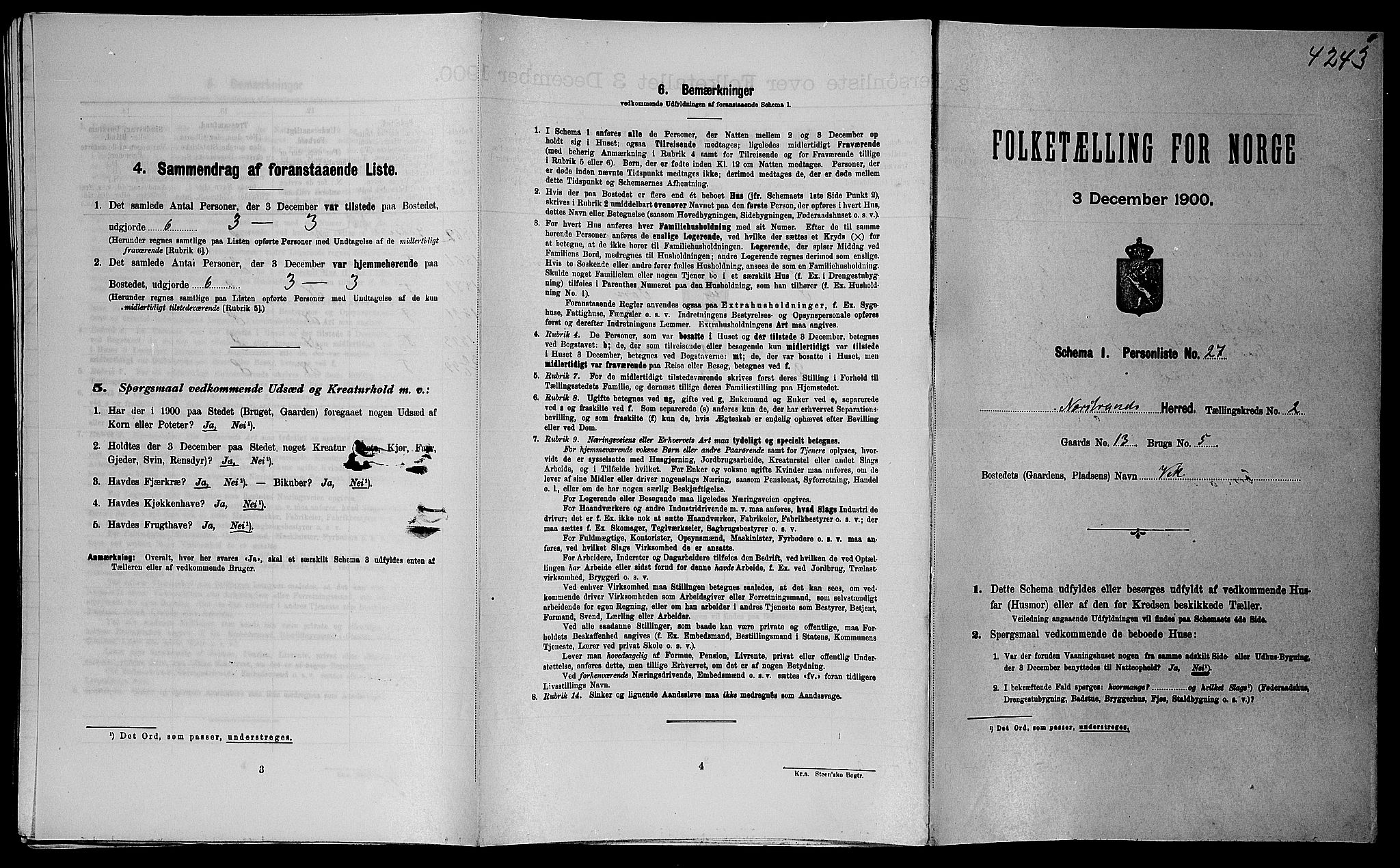 SAST, Folketelling 1900 for 1139 Nedstrand herred, 1900, s. 155