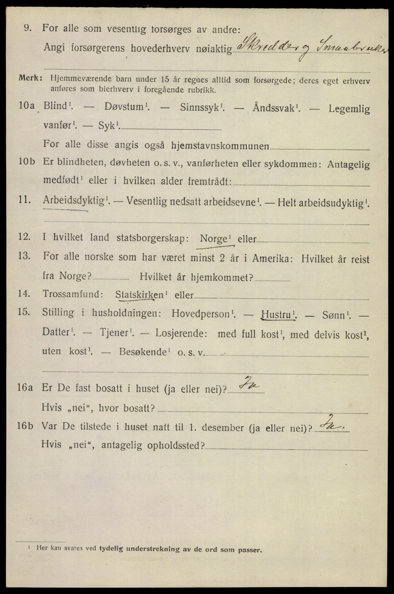 SAKO, Folketelling 1920 for 0813 Eidanger herred, 1920, s. 4033