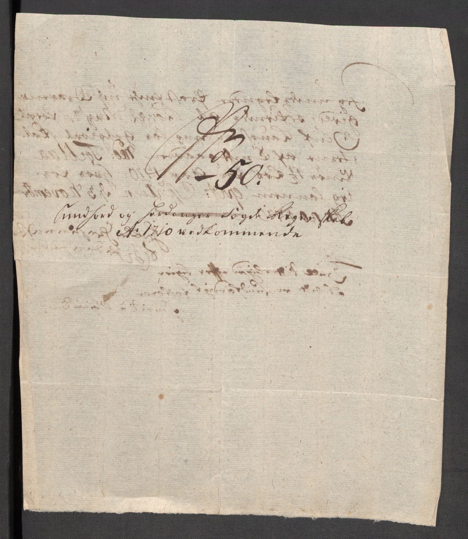Rentekammeret inntil 1814, Reviderte regnskaper, Fogderegnskap, RA/EA-4092/R48/L2986: Fogderegnskap Sunnhordland og Hardanger, 1709-1710, s. 598