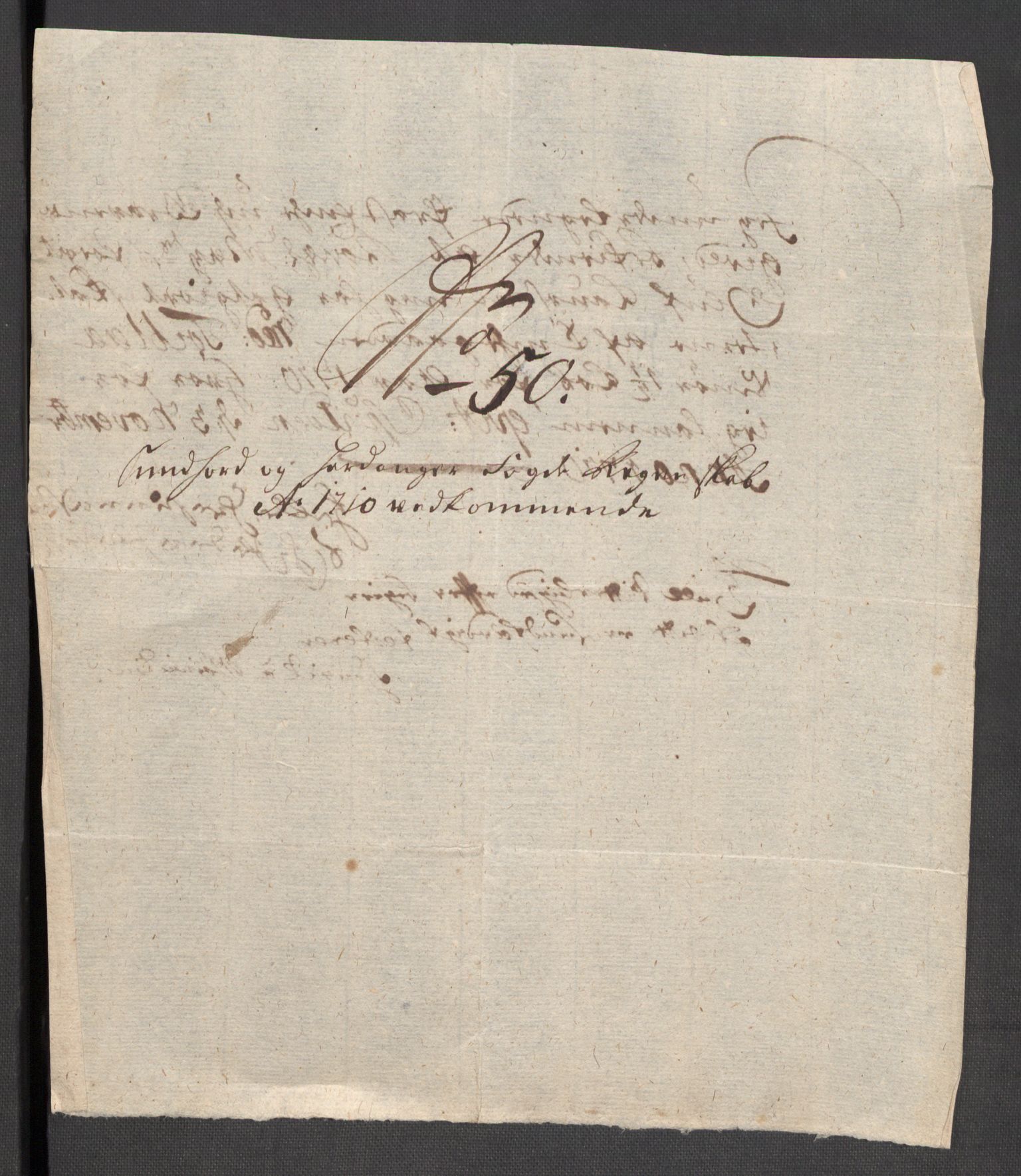 Rentekammeret inntil 1814, Reviderte regnskaper, Fogderegnskap, AV/RA-EA-4092/R48/L2986: Fogderegnskap Sunnhordland og Hardanger, 1709-1710, s. 598