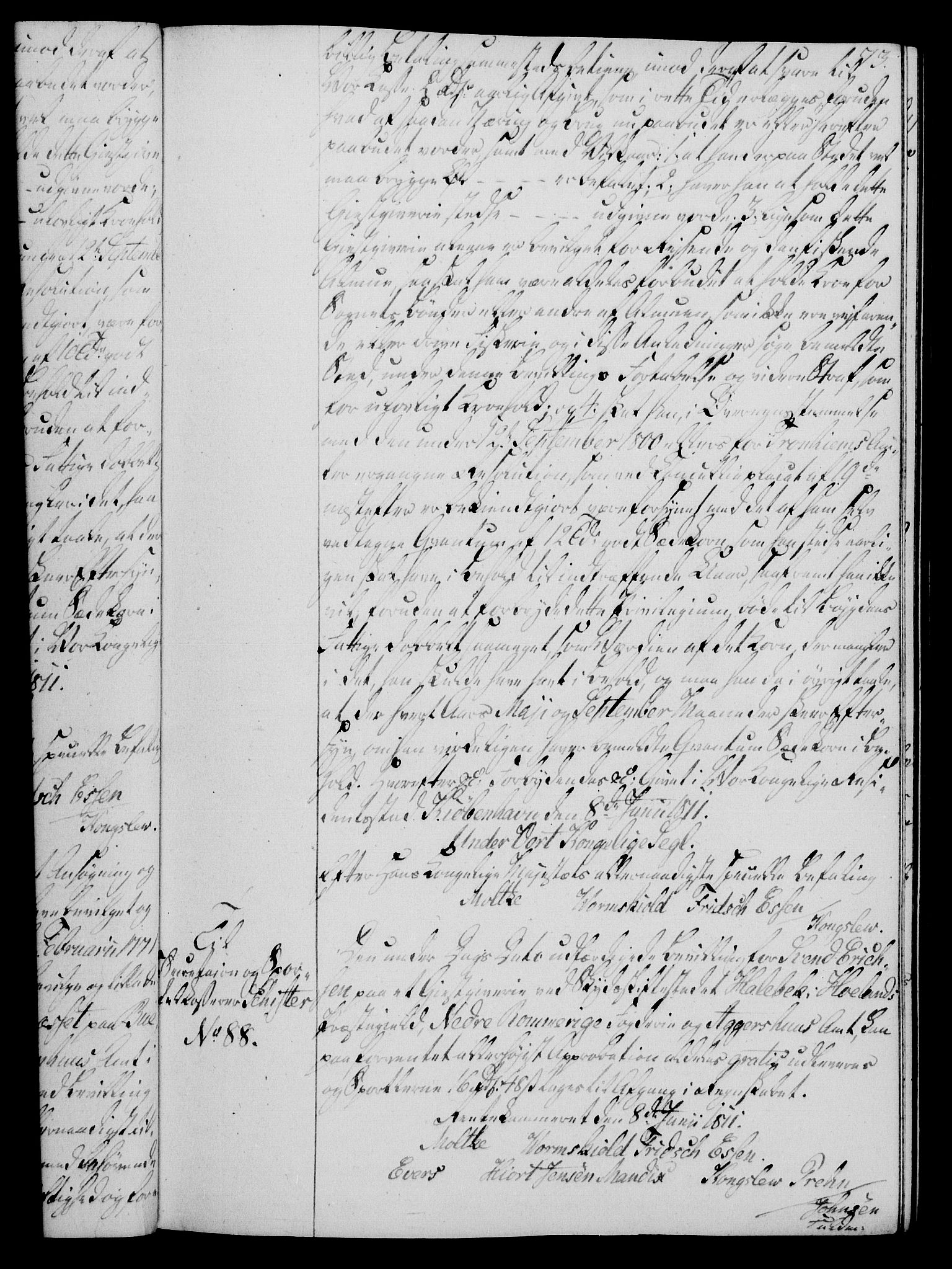 Rentekammeret, Kammerkanselliet, RA/EA-3111/G/Gg/Gga/L0020: Norsk ekspedisjonsprotokoll med register (merket RK 53.20), 1811-1814, s. 73