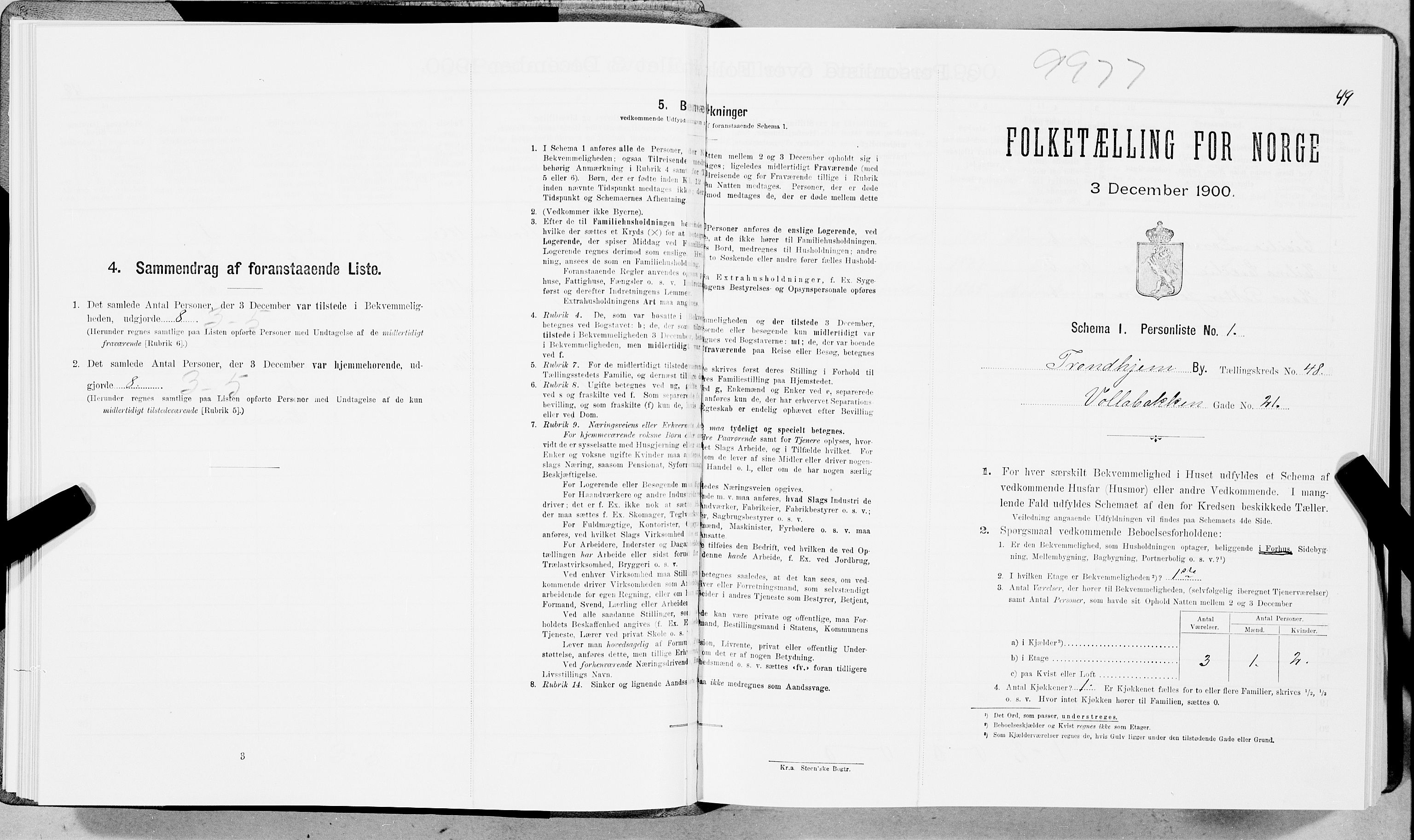 SAT, Folketelling 1900 for 1601 Trondheim kjøpstad, 1900, s. 7890