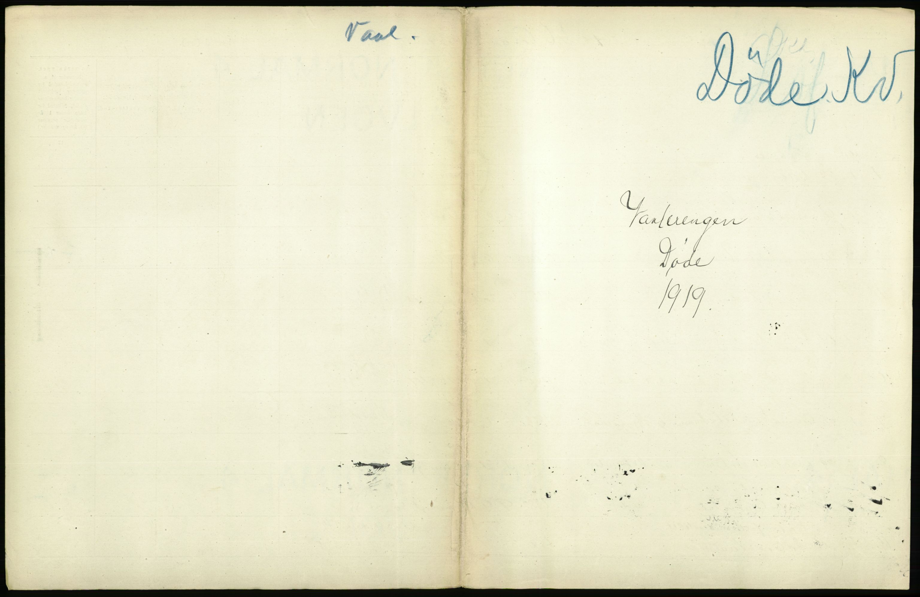 Statistisk sentralbyrå, Sosiodemografiske emner, Befolkning, RA/S-2228/D/Df/Dfb/Dfbi/L0010: Kristiania: Døde, 1919, s. 411