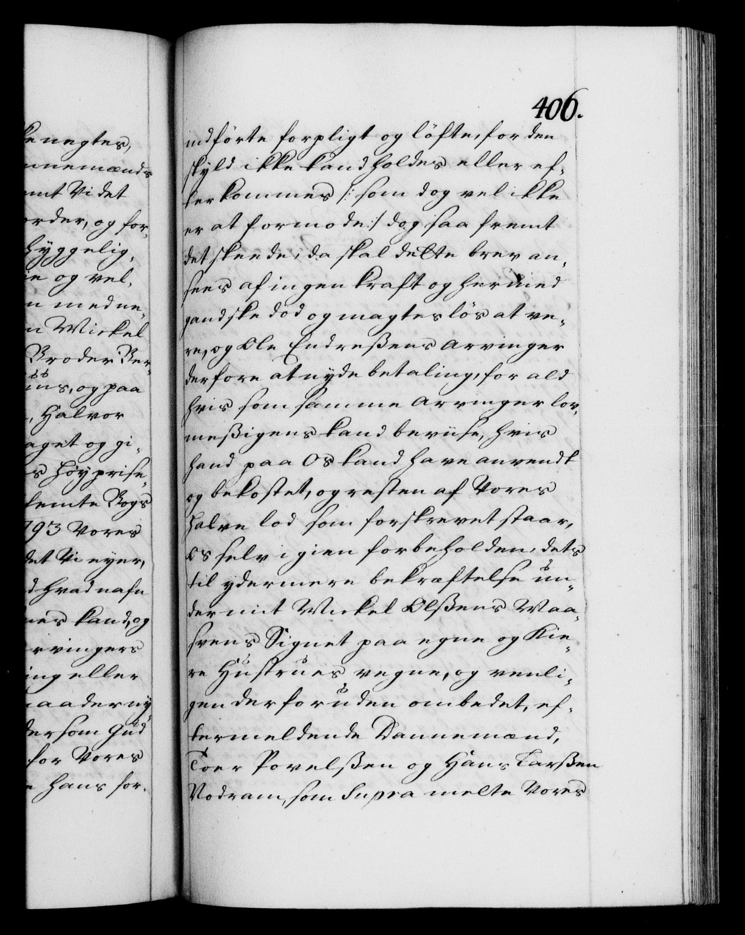Danske Kanselli 1572-1799, AV/RA-EA-3023/F/Fc/Fca/Fcaa/L0020: Norske registre, 1708-1711, s. 406a