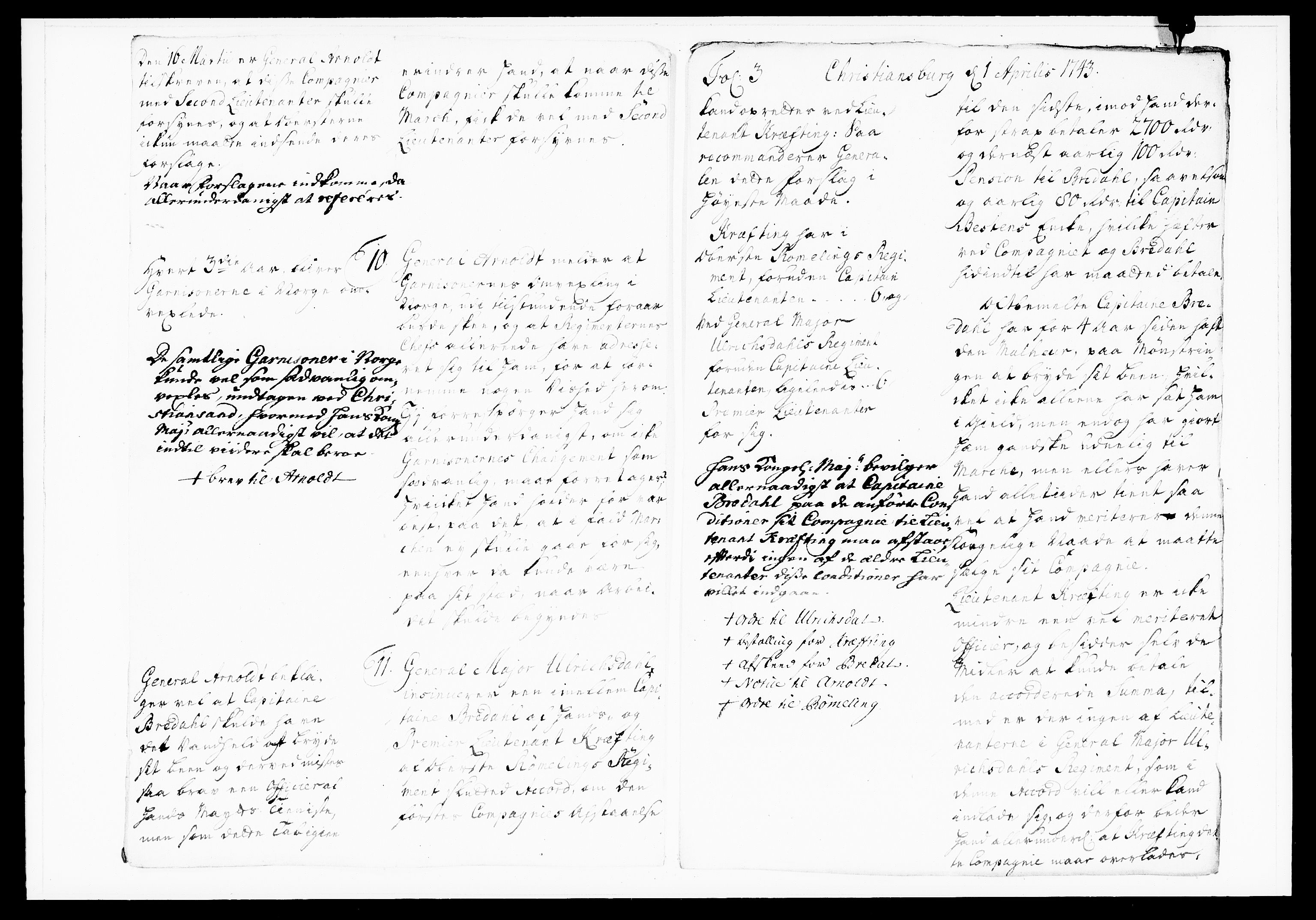 Krigskollegiet, Krigskancelliet, DRA/A-0006/-/1176-1181: Refererede sager, 1743, s. 141