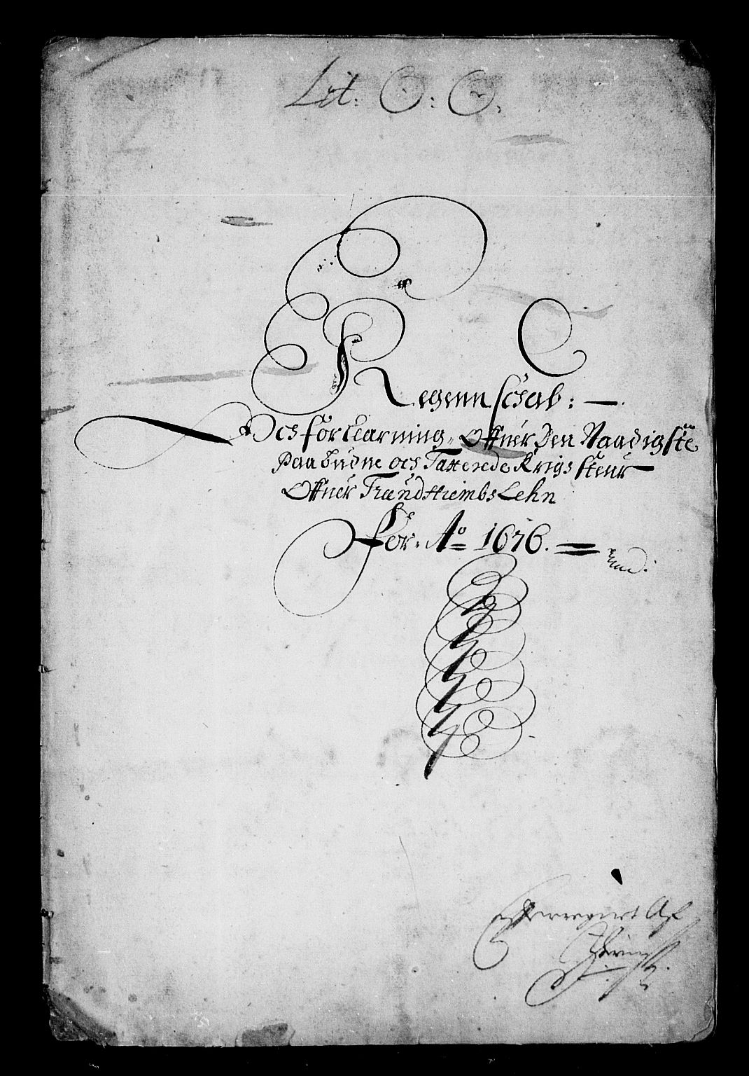 Rentekammeret inntil 1814, Reviderte regnskaper, Stiftamtstueregnskaper, Trondheim stiftamt og Nordland amt, RA/EA-6044/R/Rd/L0044: Trondheim stiftamt, 1671-1676