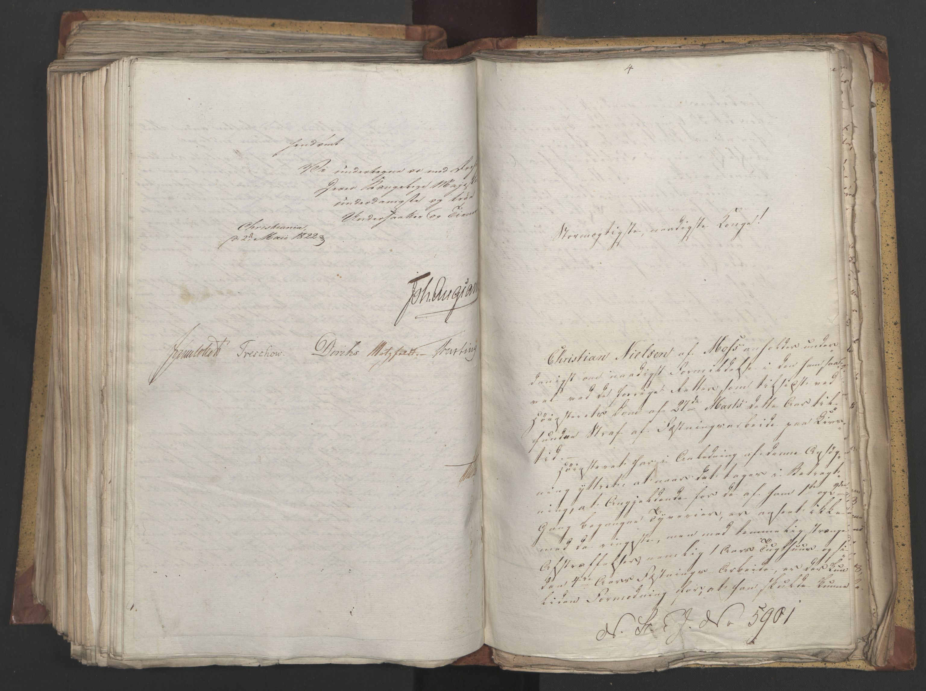 Statsrådsavdelingen i Stockholm, AV/RA-S-1003/D/Da/L0030: Regjeringsinnstillinger nr. 5800-5931, 1822, s. 372