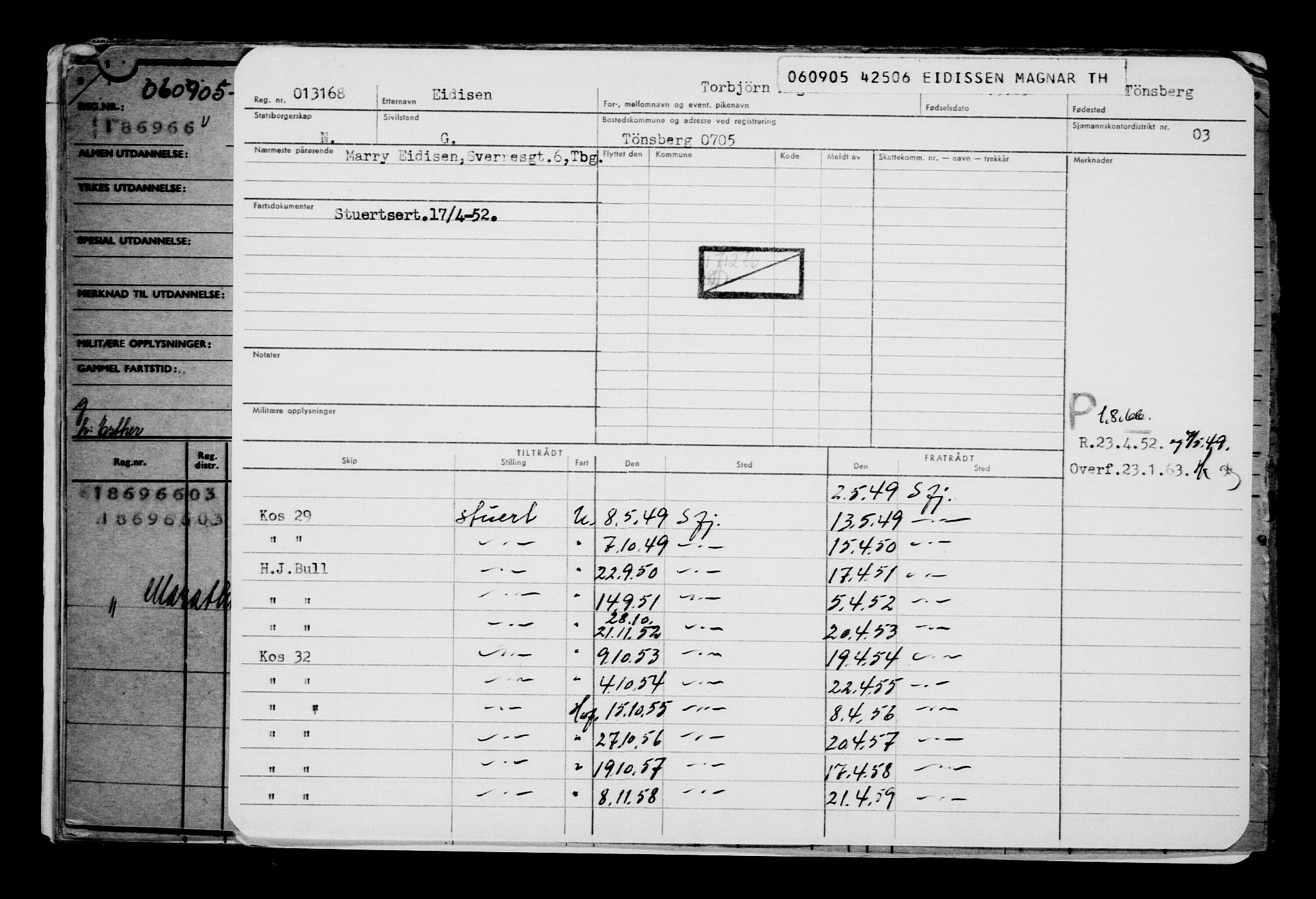 Direktoratet for sjømenn, AV/RA-S-3545/G/Gb/L0061: Hovedkort, 1905, s. 53