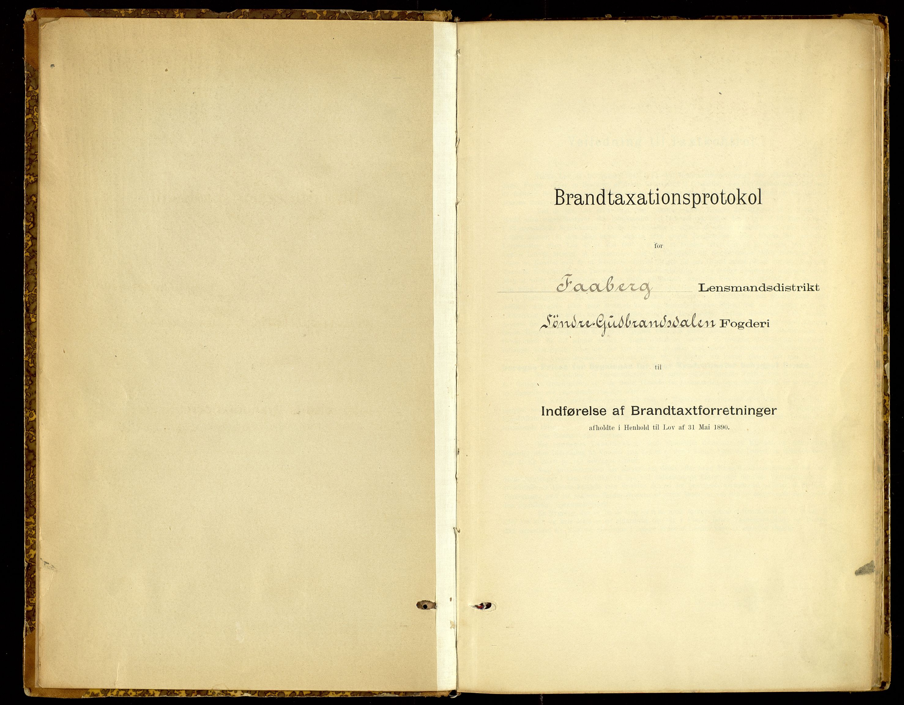 Norges Brannkasse, Fåberg, SAH/NBRANF-041/F/L0005: Branntakstprotokoll, 1895-1935