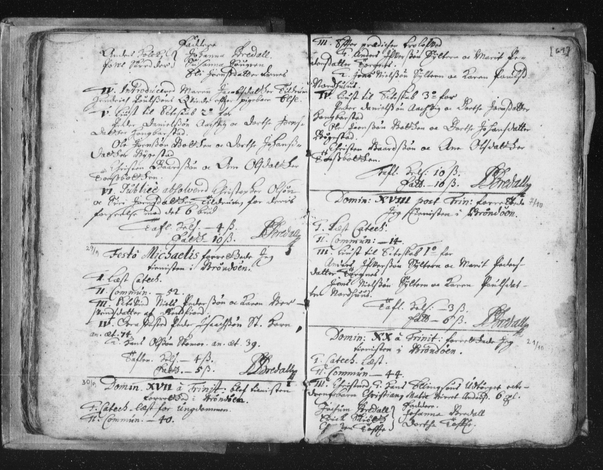 Ministerialprotokoller, klokkerbøker og fødselsregistre - Nordland, AV/SAT-A-1459/813/L0192: Ministerialbok nr. 813A02, 1677-1718, s. 61