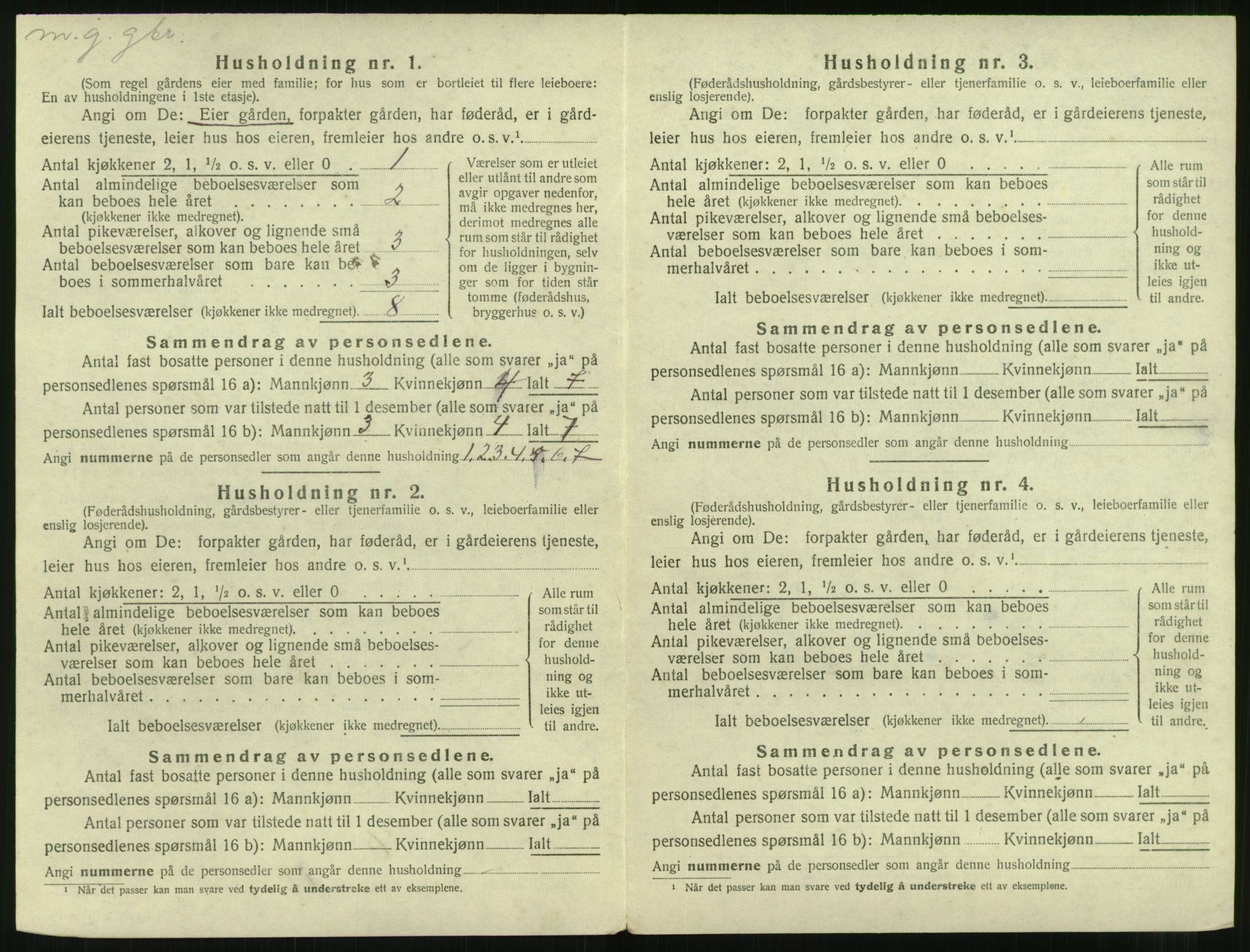 SAT, Folketelling 1920 for 1543 Nesset herred, 1920, s. 43