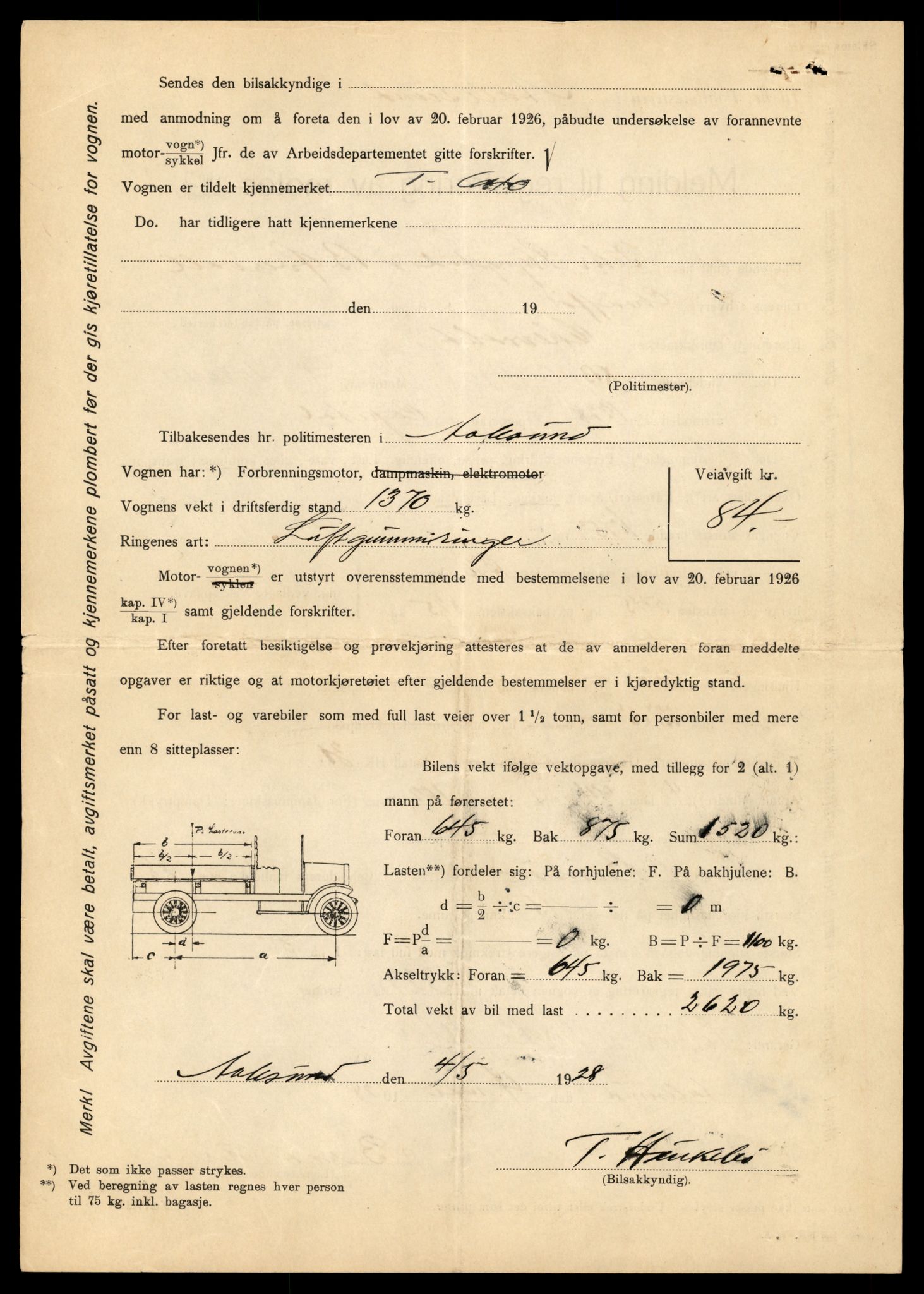 Møre og Romsdal vegkontor - Ålesund trafikkstasjon, AV/SAT-A-4099/F/Fe/L0012: Registreringskort for kjøretøy T 1290 - T 1450, 1927-1998, s. 1735