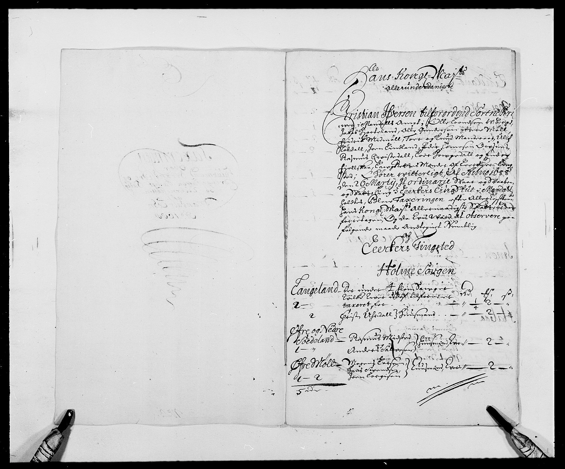 Rentekammeret inntil 1814, Reviderte regnskaper, Fogderegnskap, RA/EA-4092/R42/L2543: Mandal fogderi, 1688-1691, s. 73