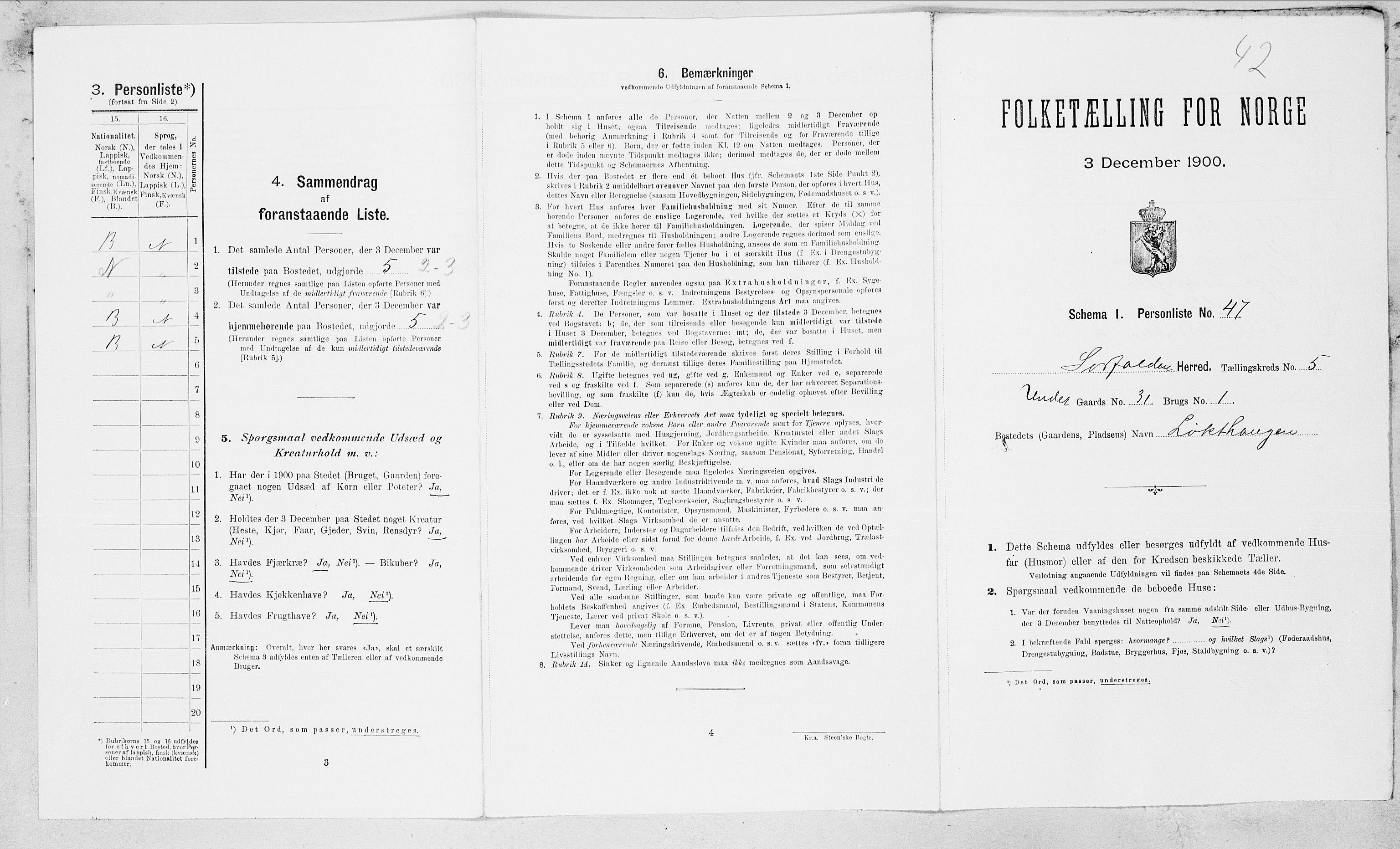 SAT, Folketelling 1900 for 1845 Sørfold herred, 1900, s. 345