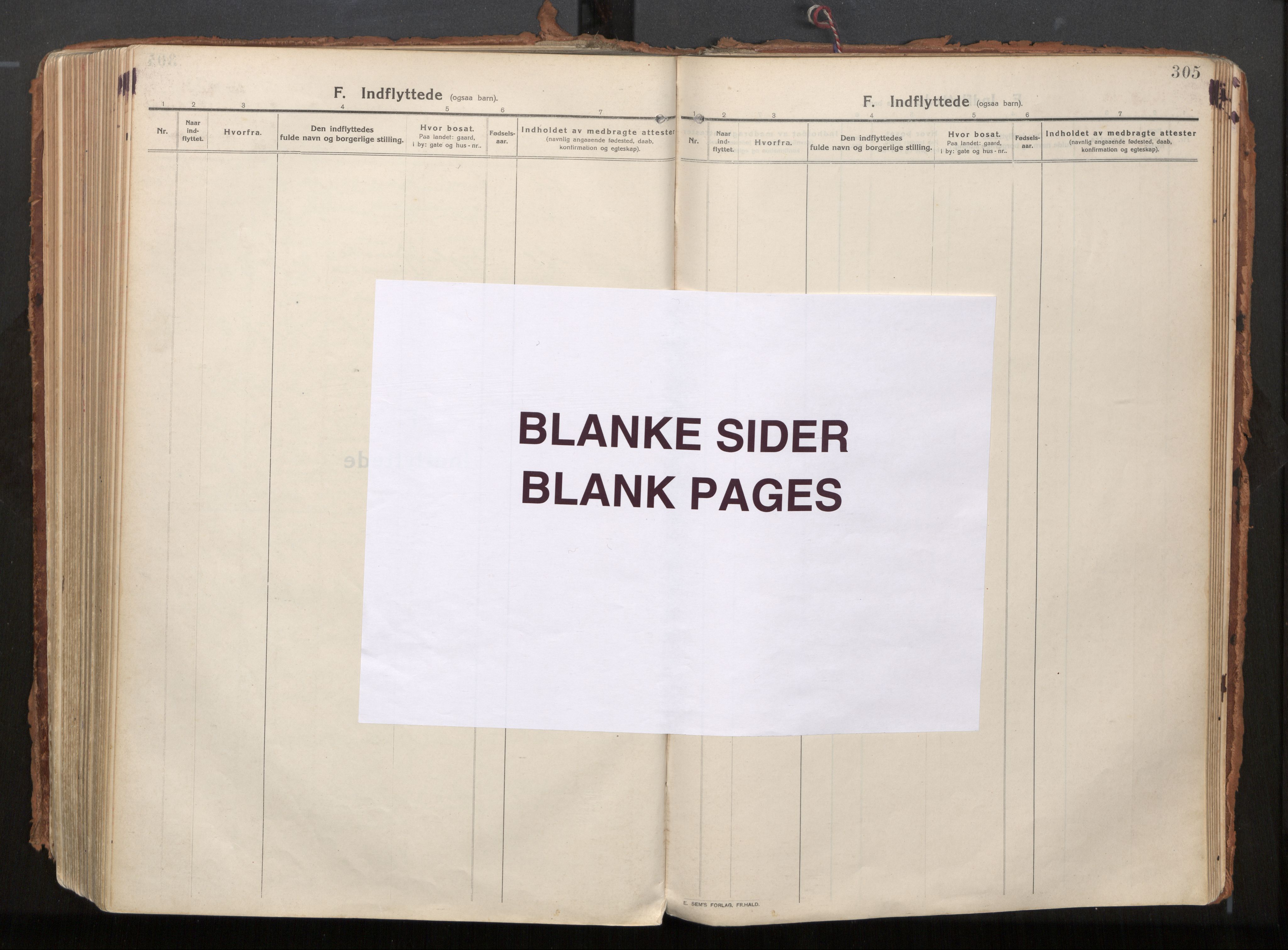 Ministerialprotokoller, klokkerbøker og fødselsregistre - Nordland, AV/SAT-A-1459/882/L1181: Ministerialbok nr. 882A03, 1913-1937, s. 305