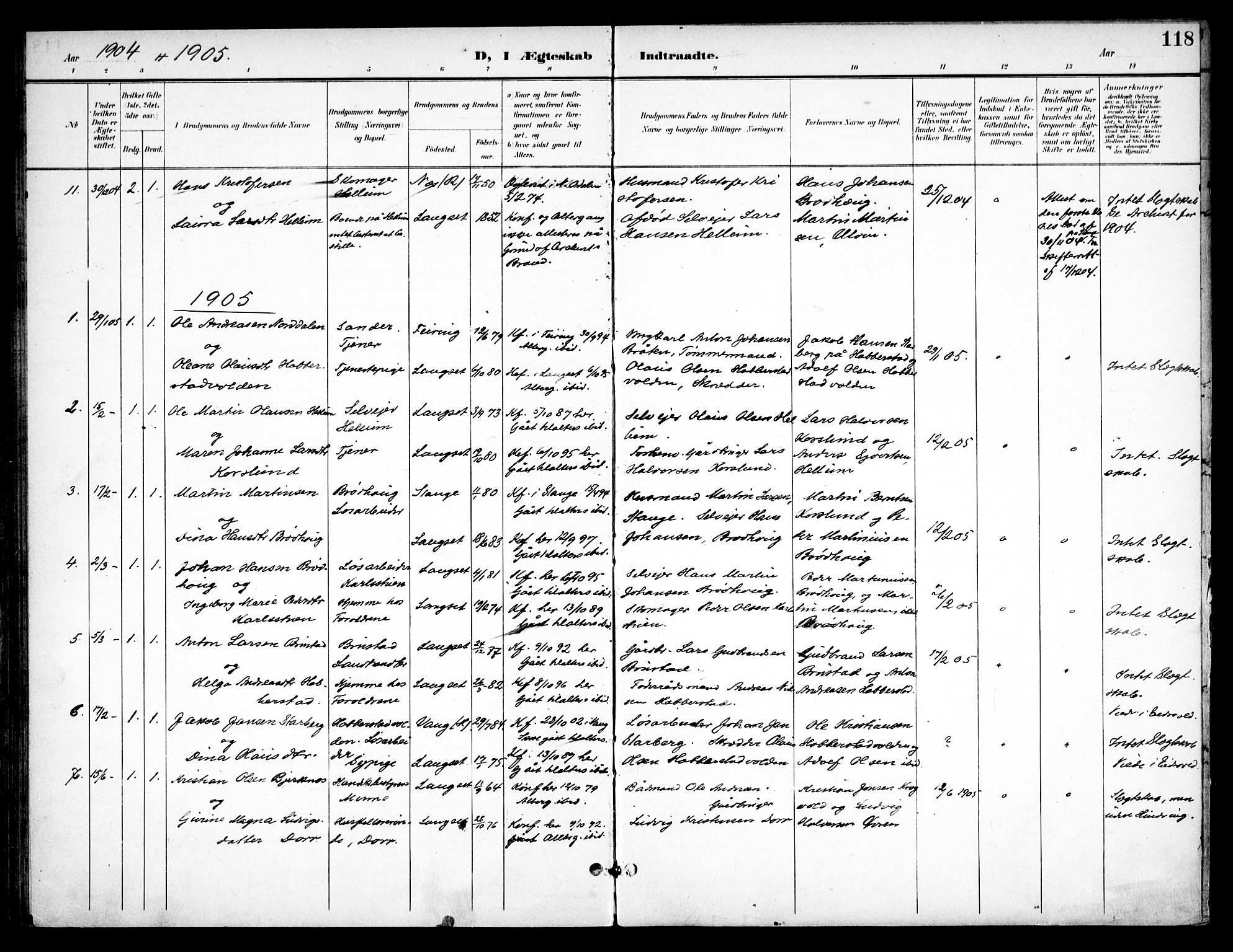 Eidsvoll prestekontor Kirkebøker, AV/SAO-A-10888/F/Fb/L0003: Ministerialbok nr. II 3, 1898-1909, s. 118