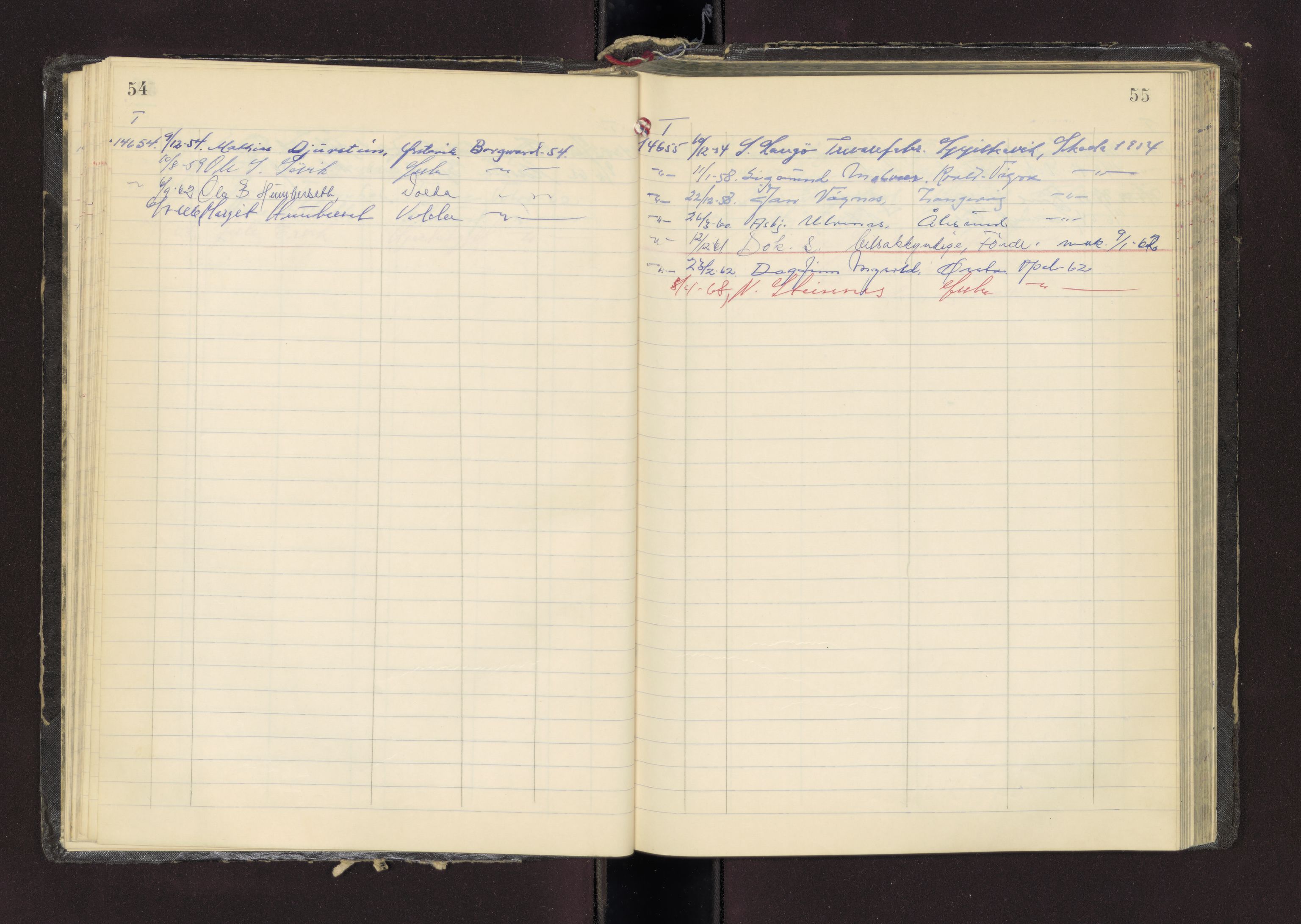 Møre og Romsdal vegkontor - Ålesund trafikkstasjon, AV/SAT-A-4099/F/Fc/L0013: Bilregister; T 14601 - T 14999, 1950-1970