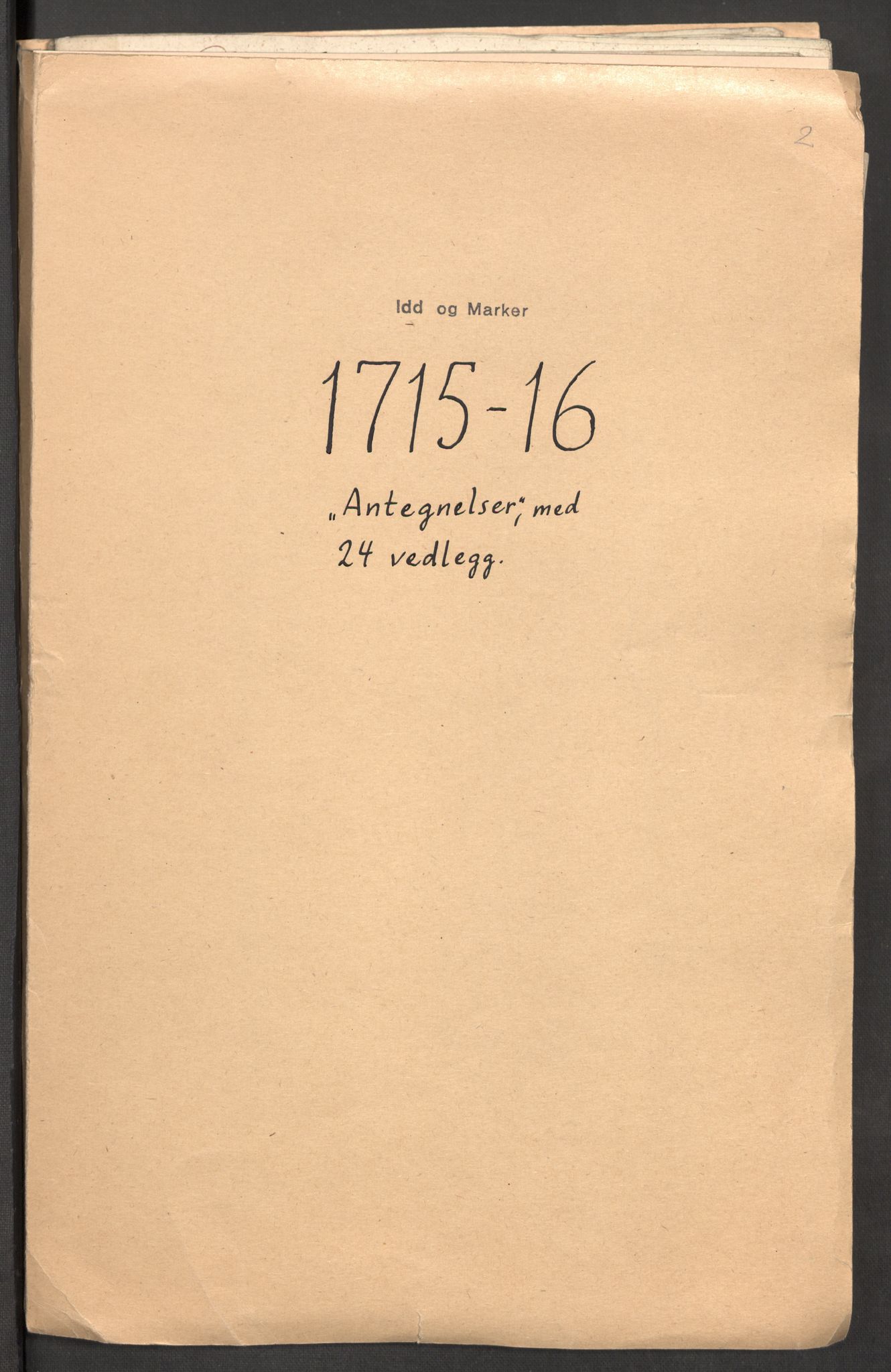 Rentekammeret inntil 1814, Reviderte regnskaper, Fogderegnskap, AV/RA-EA-4092/R01/L0023: Fogderegnskap Idd og Marker, 1715-1716, s. 398
