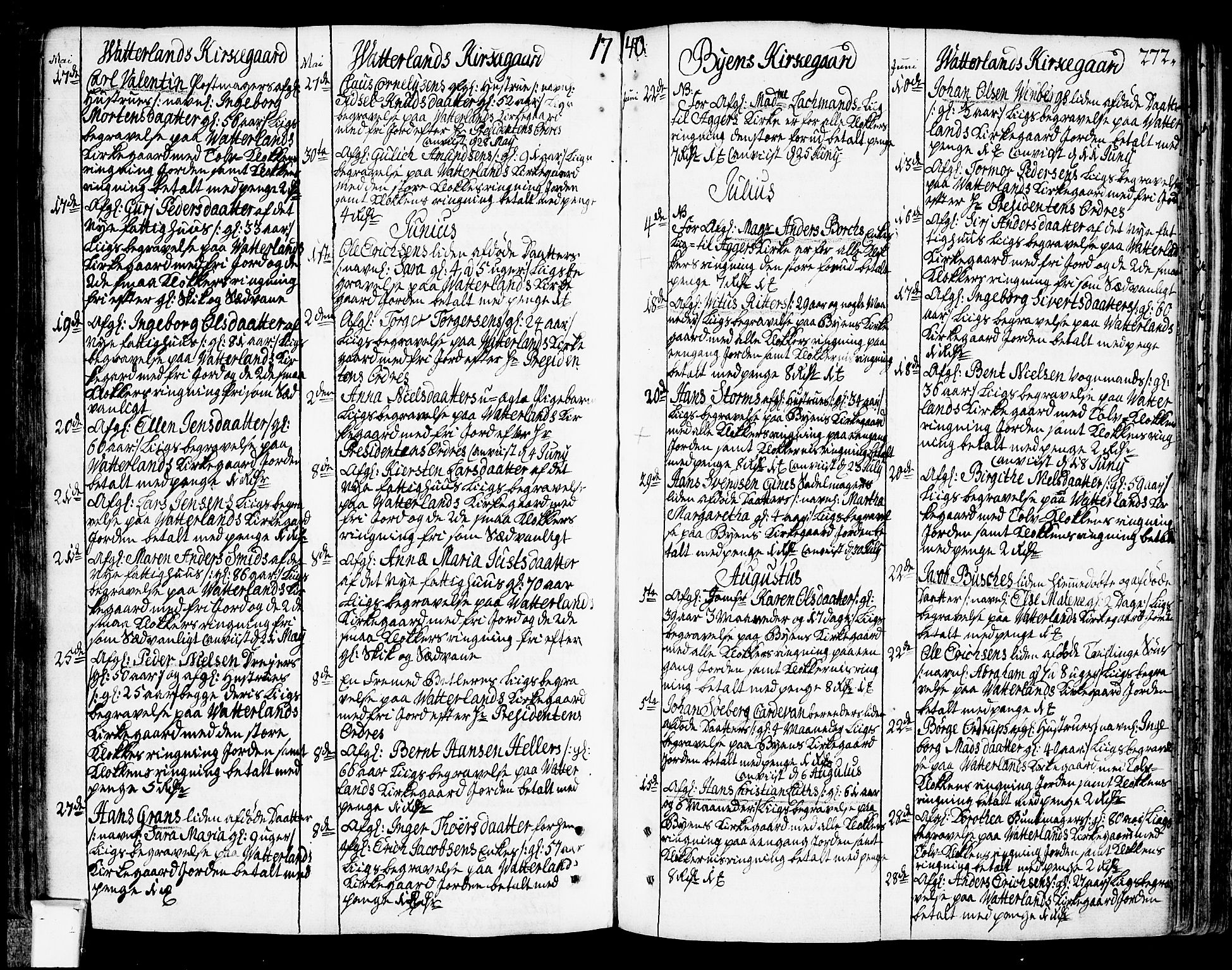 Oslo domkirke Kirkebøker, SAO/A-10752/F/Fa/L0003: Ministerialbok nr. 3, 1731-1743, s. 272