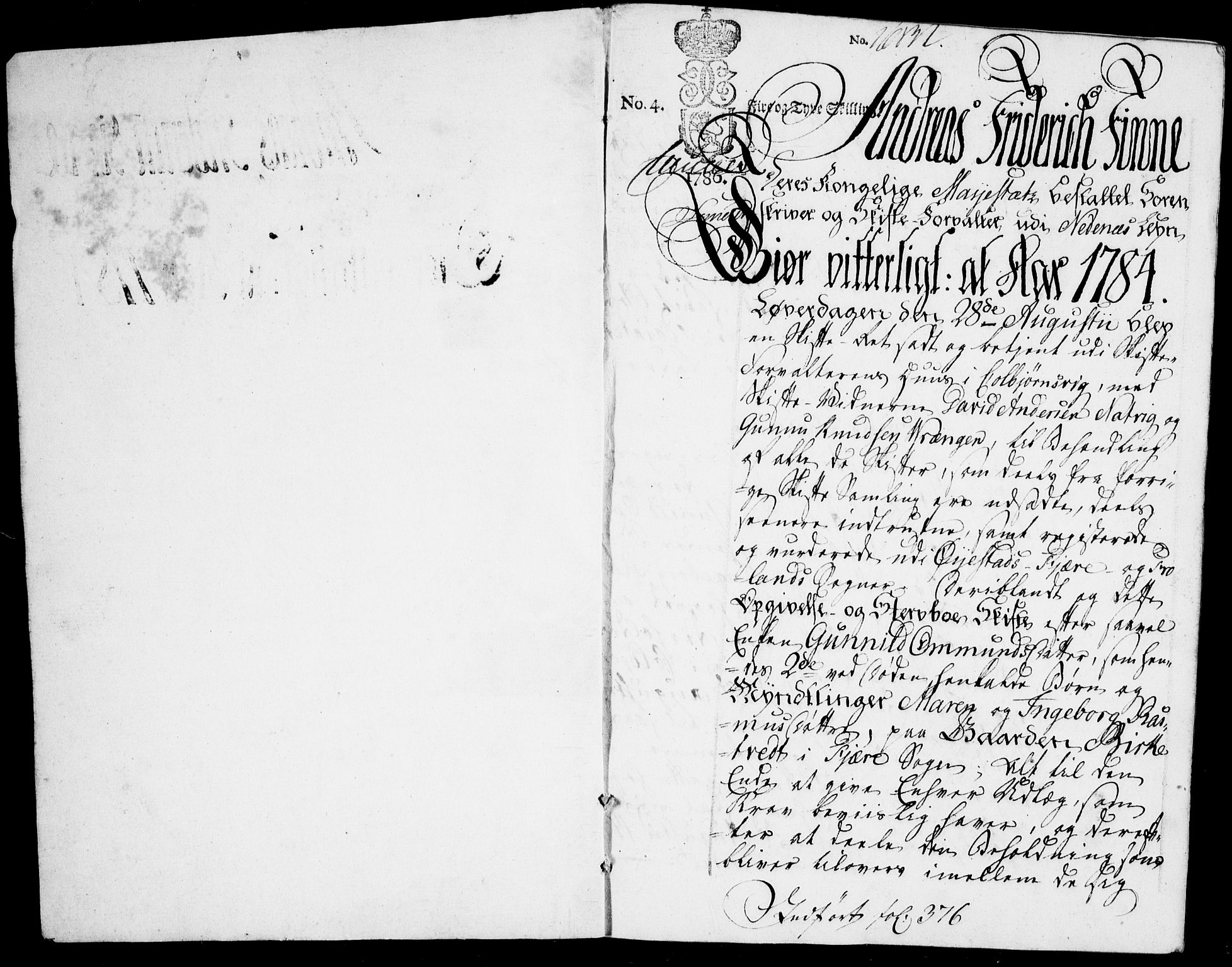 Danske Kanselli, Skapsaker, RA/EA-4061/F/L0100: Skap 16, pakke 7 VI, 1770-1787, s. 465