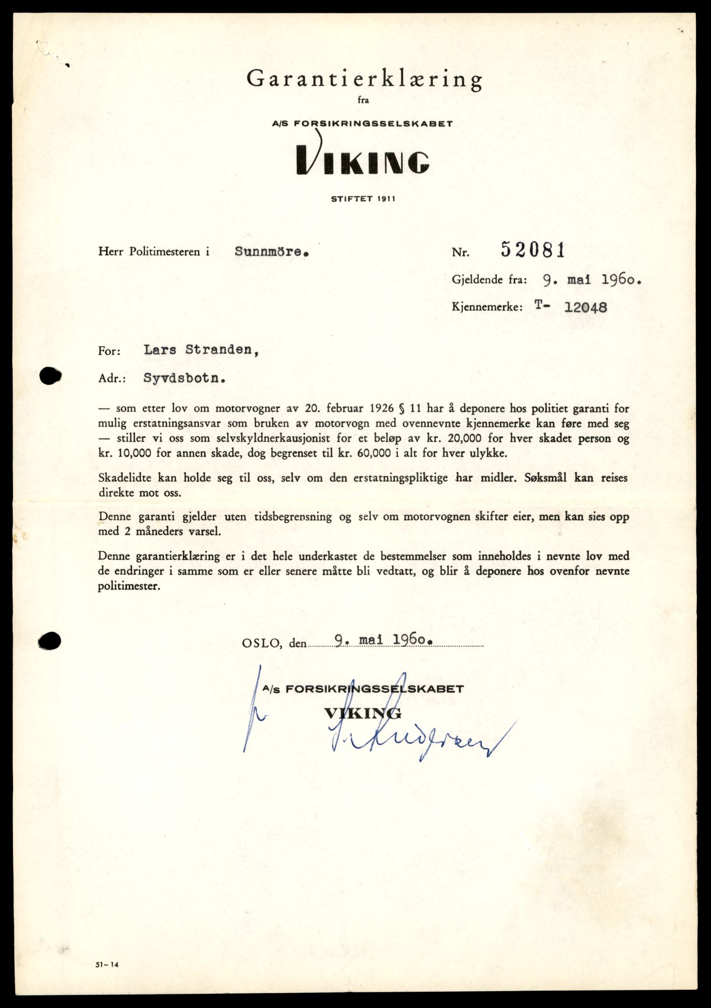 Møre og Romsdal vegkontor - Ålesund trafikkstasjon, AV/SAT-A-4099/F/Fe/L0036: Registreringskort for kjøretøy T 12831 - T 13030, 1927-1998, s. 453
