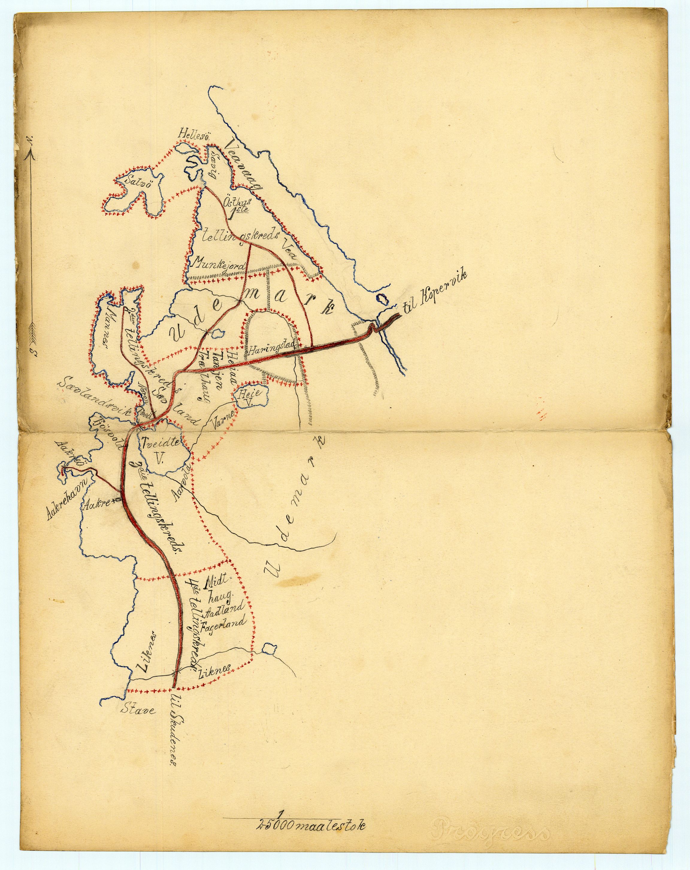 RA, Folketelling 1910 for 1150 Skudenes herred, 1910, s. 1