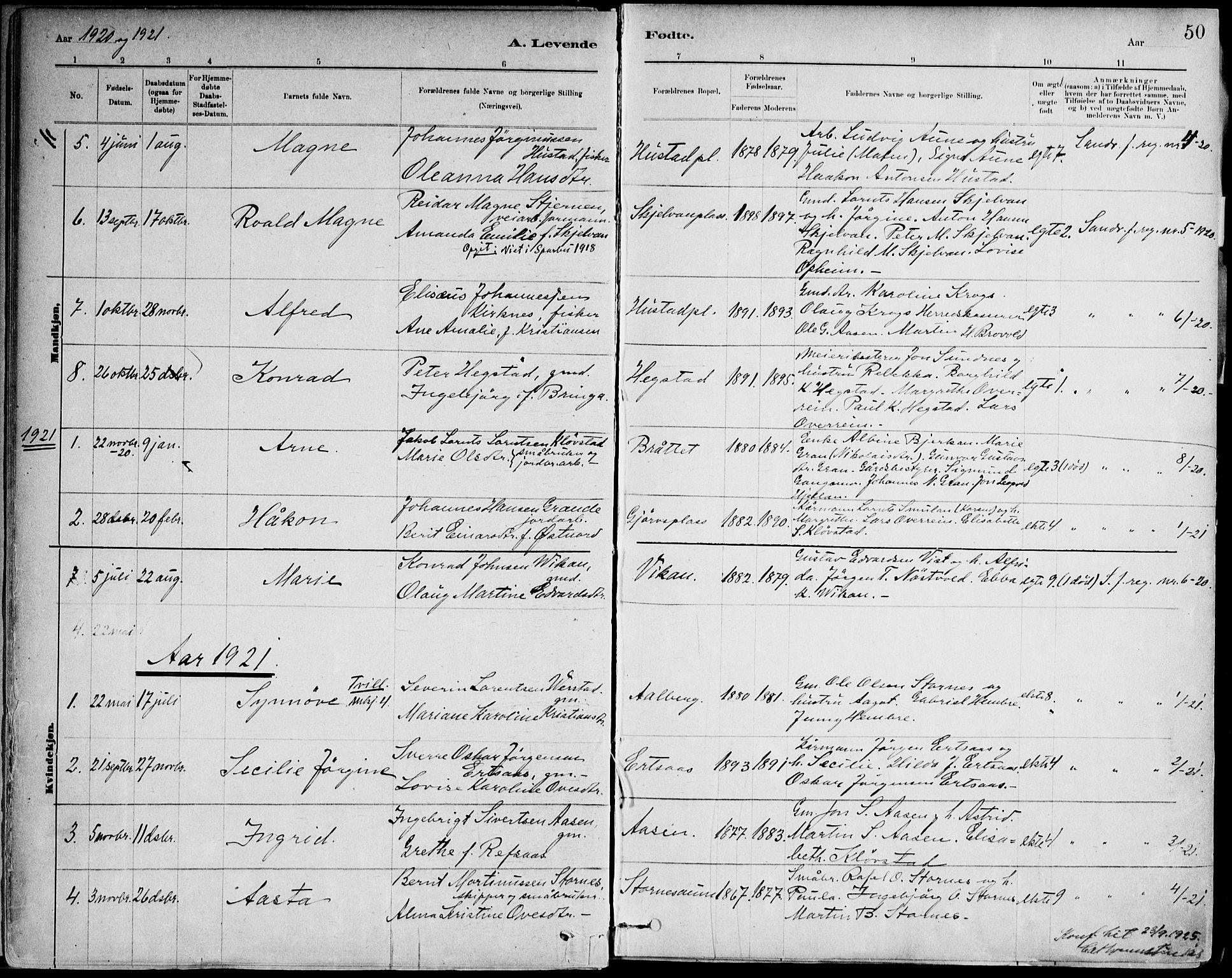 Ministerialprotokoller, klokkerbøker og fødselsregistre - Nord-Trøndelag, SAT/A-1458/732/L0316: Ministerialbok nr. 732A01, 1879-1921, s. 50