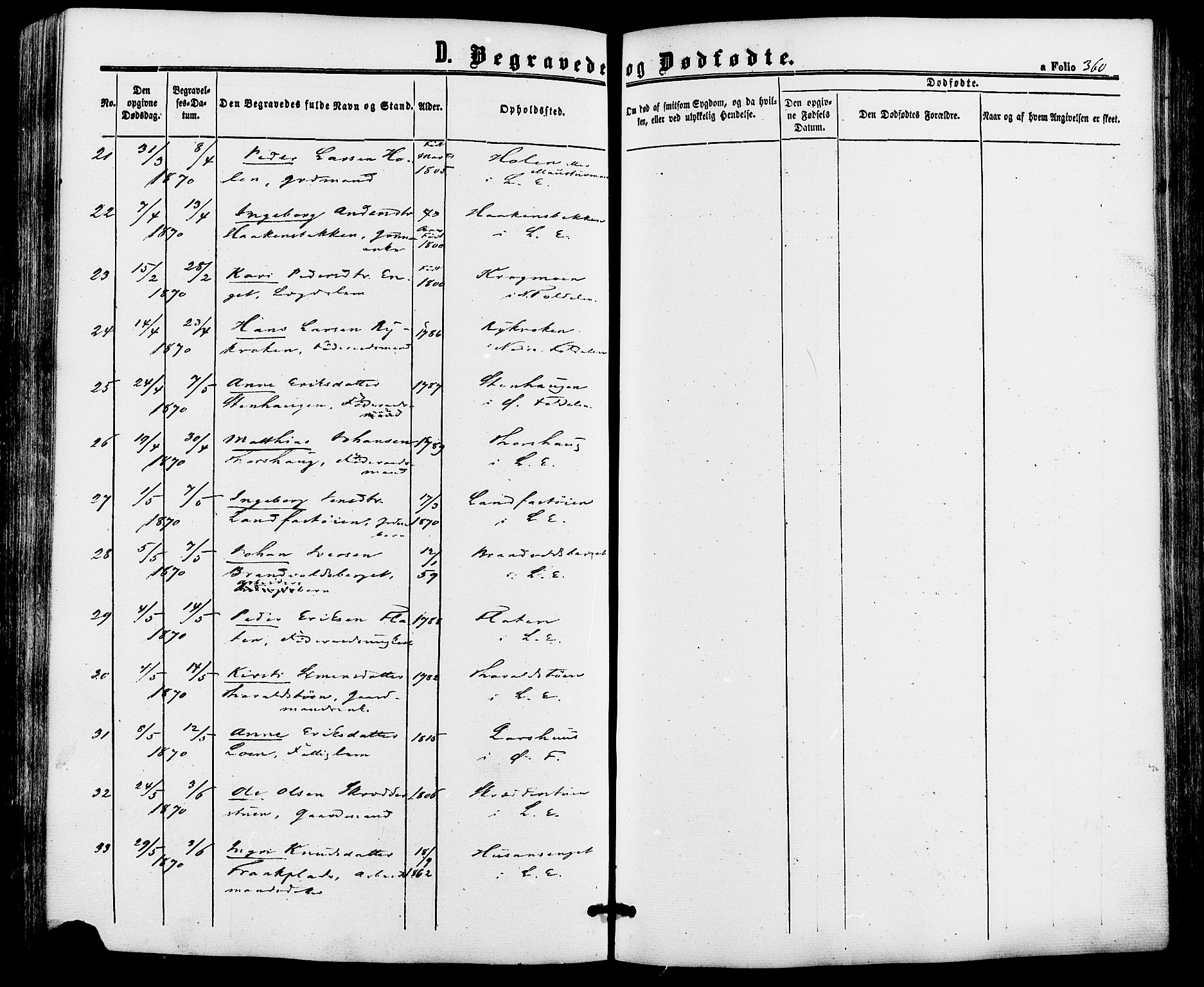 Alvdal prestekontor, AV/SAH-PREST-060/H/Ha/Haa/L0001: Ministerialbok nr. 1, 1863-1882, s. 360