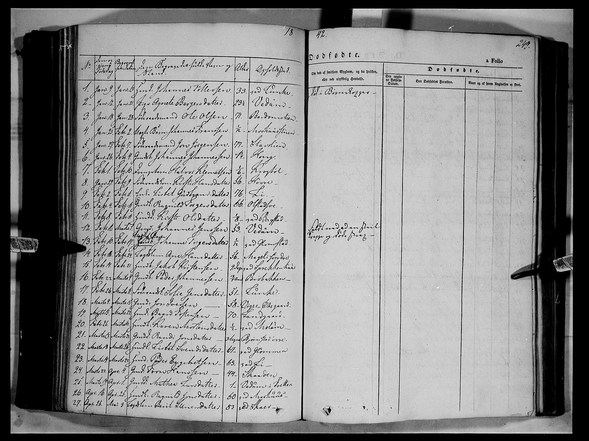 Øyer prestekontor, AV/SAH-PREST-084/H/Ha/Haa/L0005: Ministerialbok nr. 5, 1842-1857, s. 249