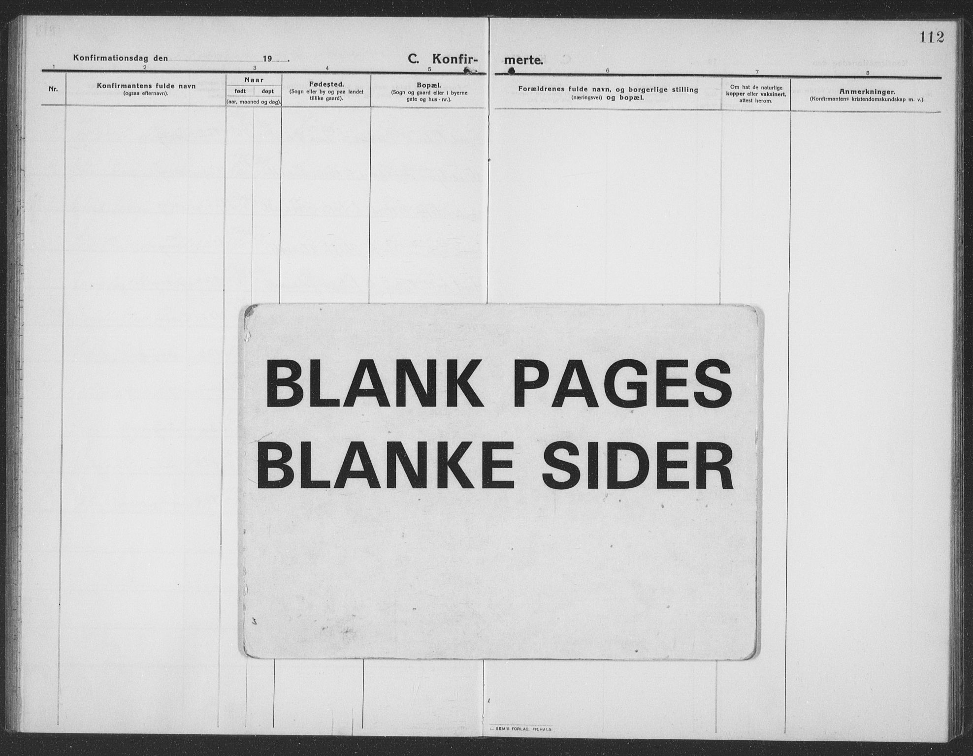 Ministerialprotokoller, klokkerbøker og fødselsregistre - Møre og Romsdal, AV/SAT-A-1454/512/L0169: Klokkerbok nr. 512C01, 1910-1935, s. 112