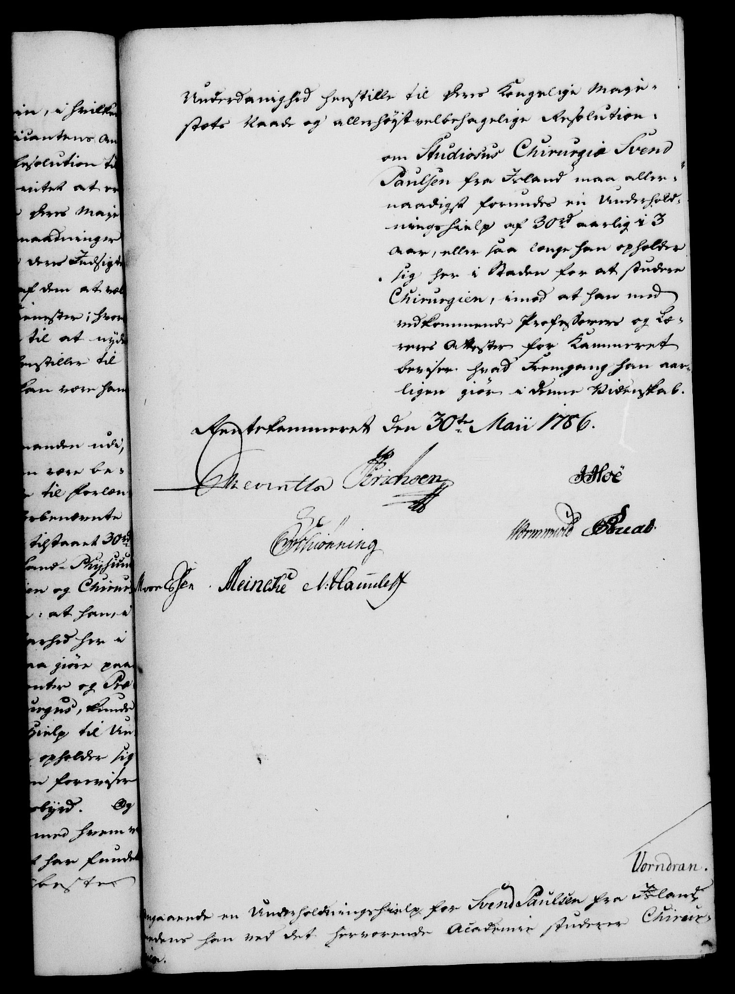 Rentekammeret, Kammerkanselliet, RA/EA-3111/G/Gf/Gfa/L0068: Norsk relasjons- og resolusjonsprotokoll (merket RK 52.68), 1786, s. 407
