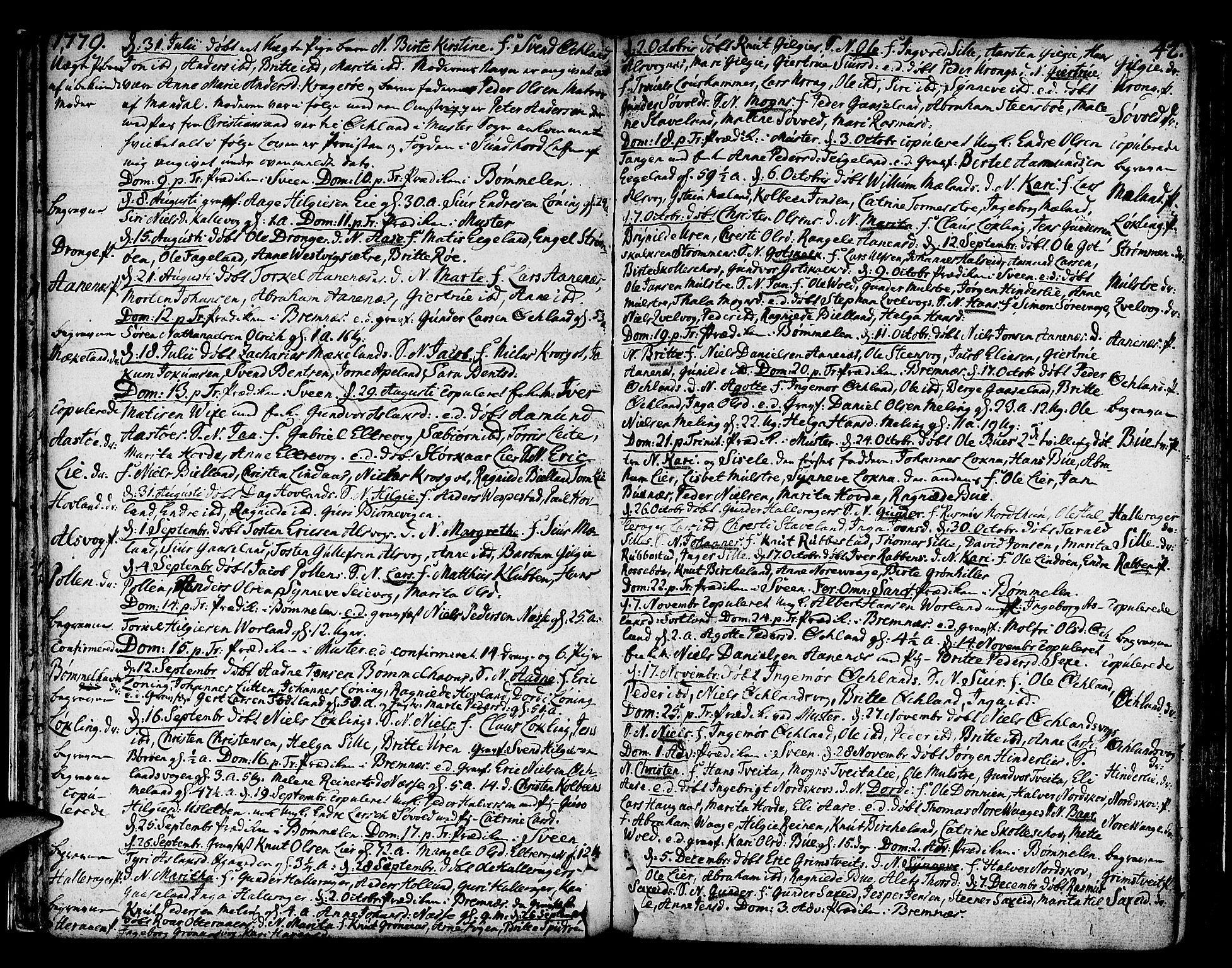 Finnås sokneprestembete, AV/SAB-A-99925/H/Ha/Haa/Haaa/L0003: Ministerialbok nr. A 3, 1765-1803, s. 42