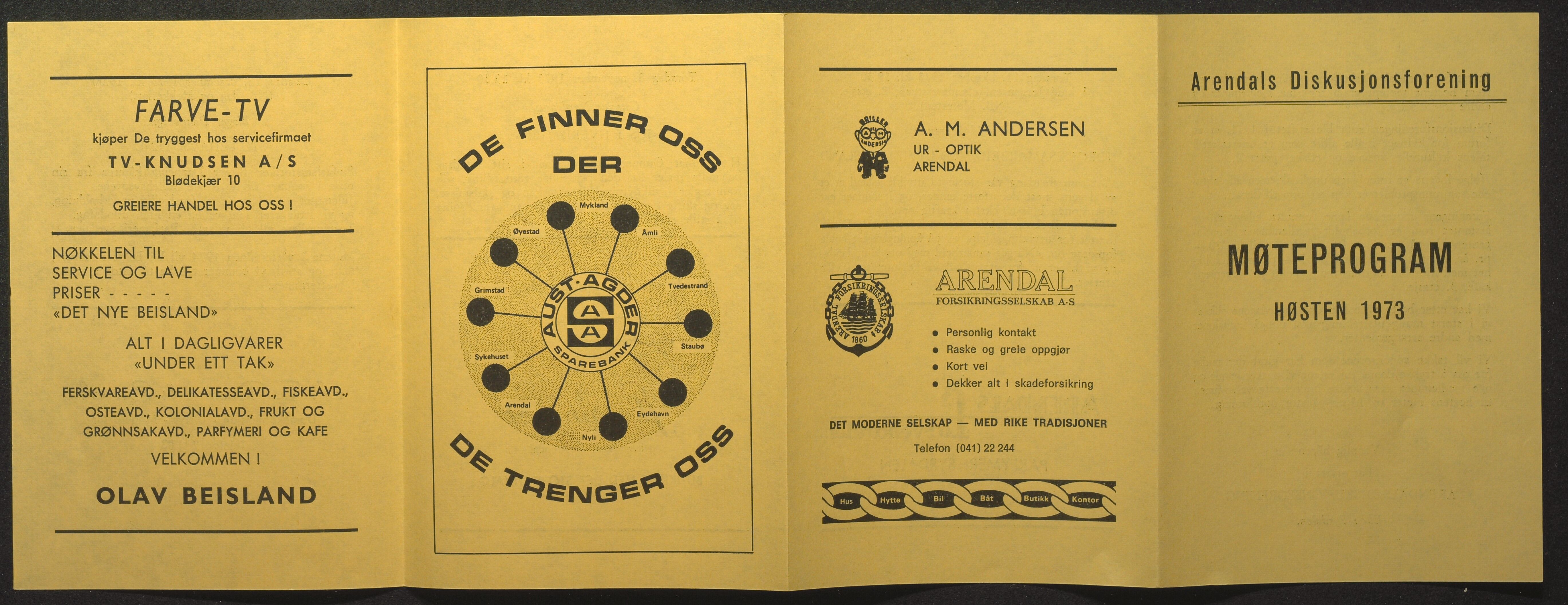 Samling av foreningsarkiv. A-Å, AAKS/PA-1059/F/L0012: Foreninger, Arendal, 1969-1976