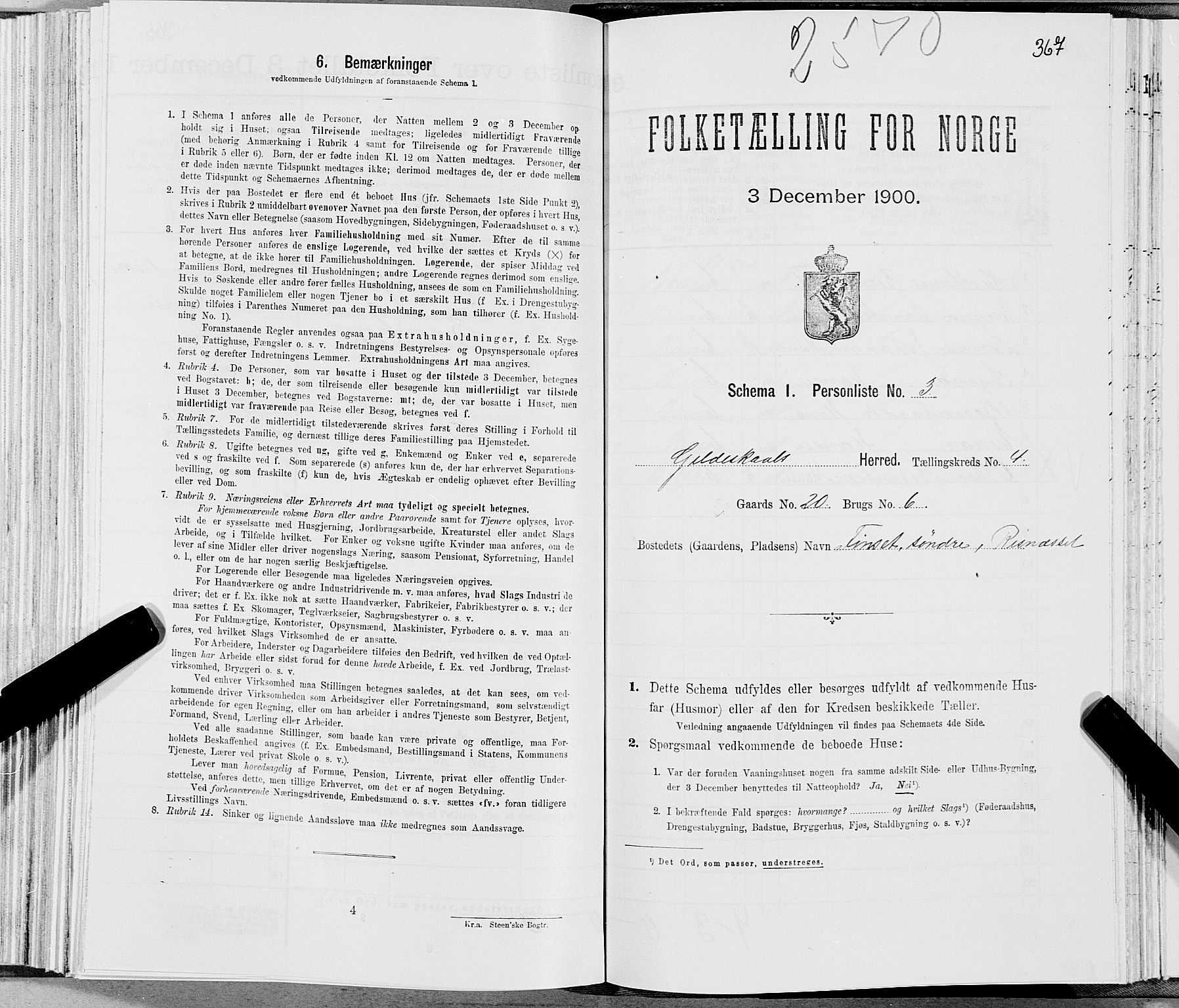 SAT, Folketelling 1900 for 1838 Gildeskål herred, 1900, s. 410