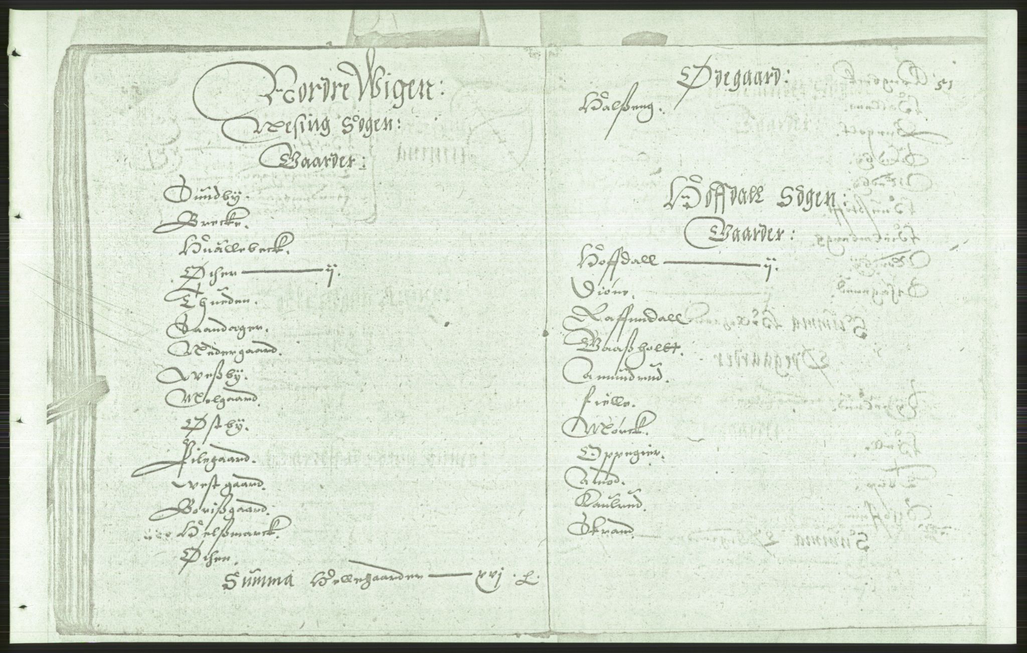 Manuskriptsamlingen, RA/EA-3667/F/L0175a: Kopi av Universitetsbiblioteket, manuskript kvarto nr. 503, Manntall på fulle og halve og ødegårder uti Oslo og Hamar stift anno 1602, I Båhus len, 1602, s. 51a