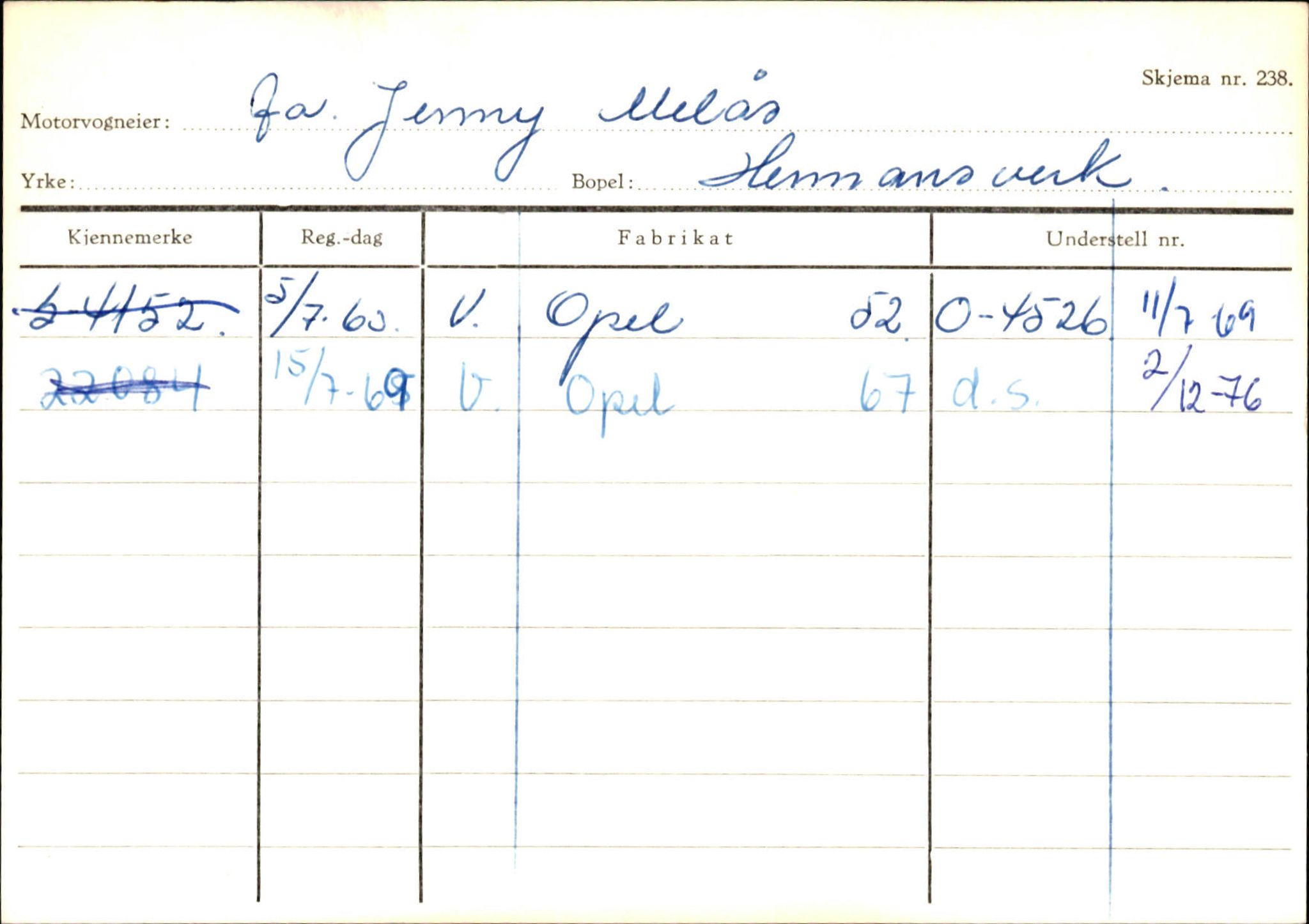 Statens vegvesen, Sogn og Fjordane vegkontor, AV/SAB-A-5301/4/F/L0126: Eigarregister Fjaler M-Å. Leikanger A-Å, 1945-1975, s. 1772