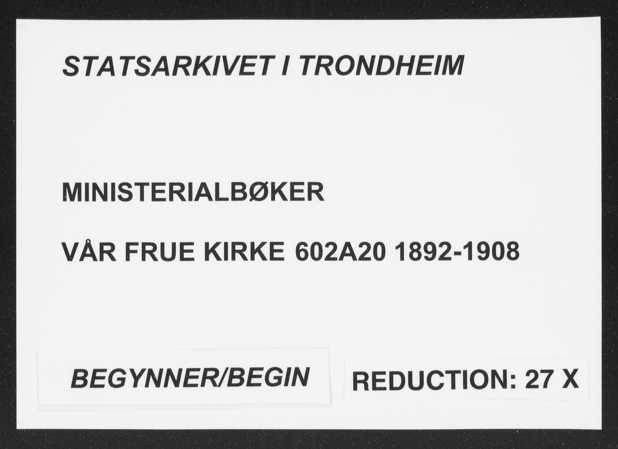 Ministerialprotokoller, klokkerbøker og fødselsregistre - Sør-Trøndelag, AV/SAT-A-1456/602/L0122: Ministerialbok nr. 602A20, 1892-1908