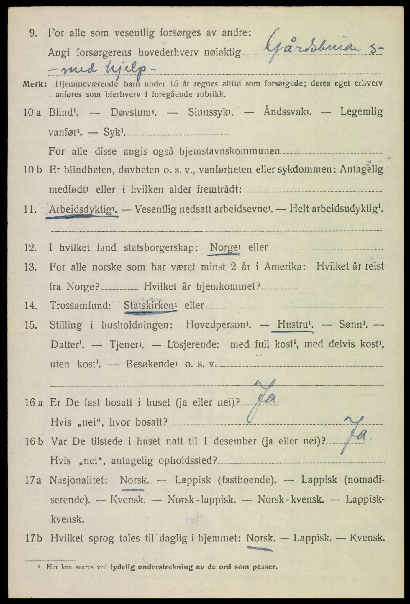 SAT, Folketelling 1920 for 1855 Ankenes herred, 1920, s. 6364