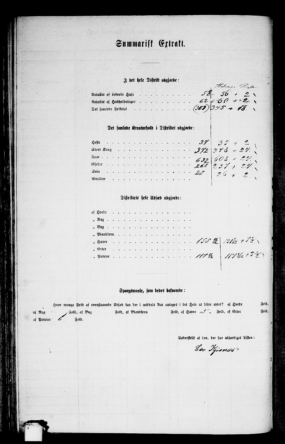 RA, Folketelling 1865 for 1429P Ytre Holmedal prestegjeld, 1865, s. 58