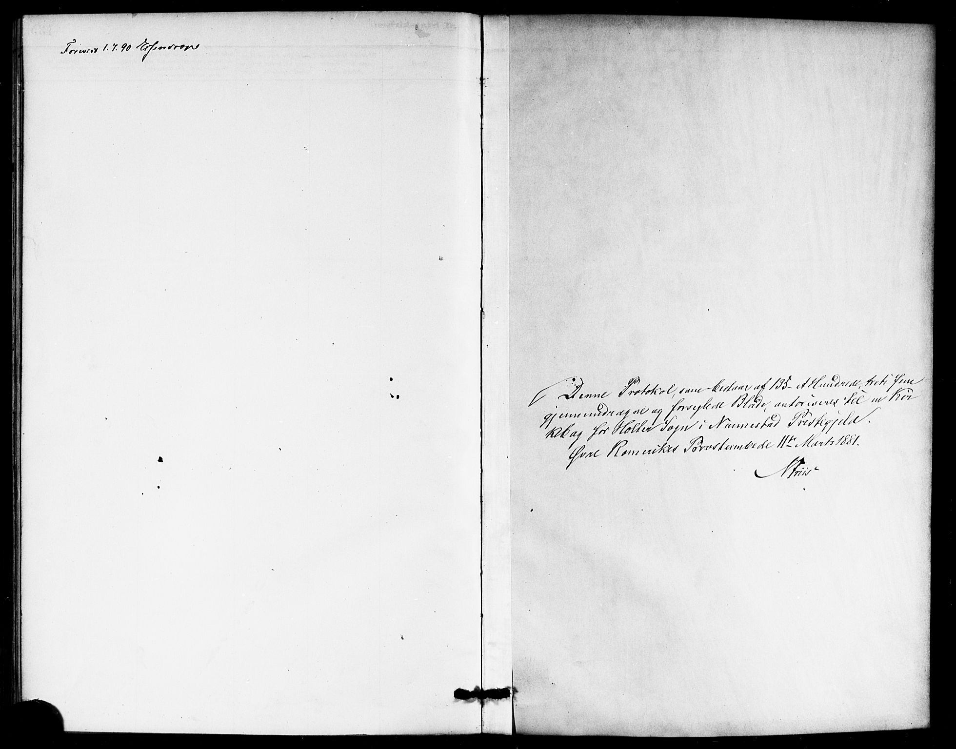 Nannestad prestekontor Kirkebøker, SAO/A-10414a/F/Fb/L0001: Ministerialbok nr. II 1, 1881-1890