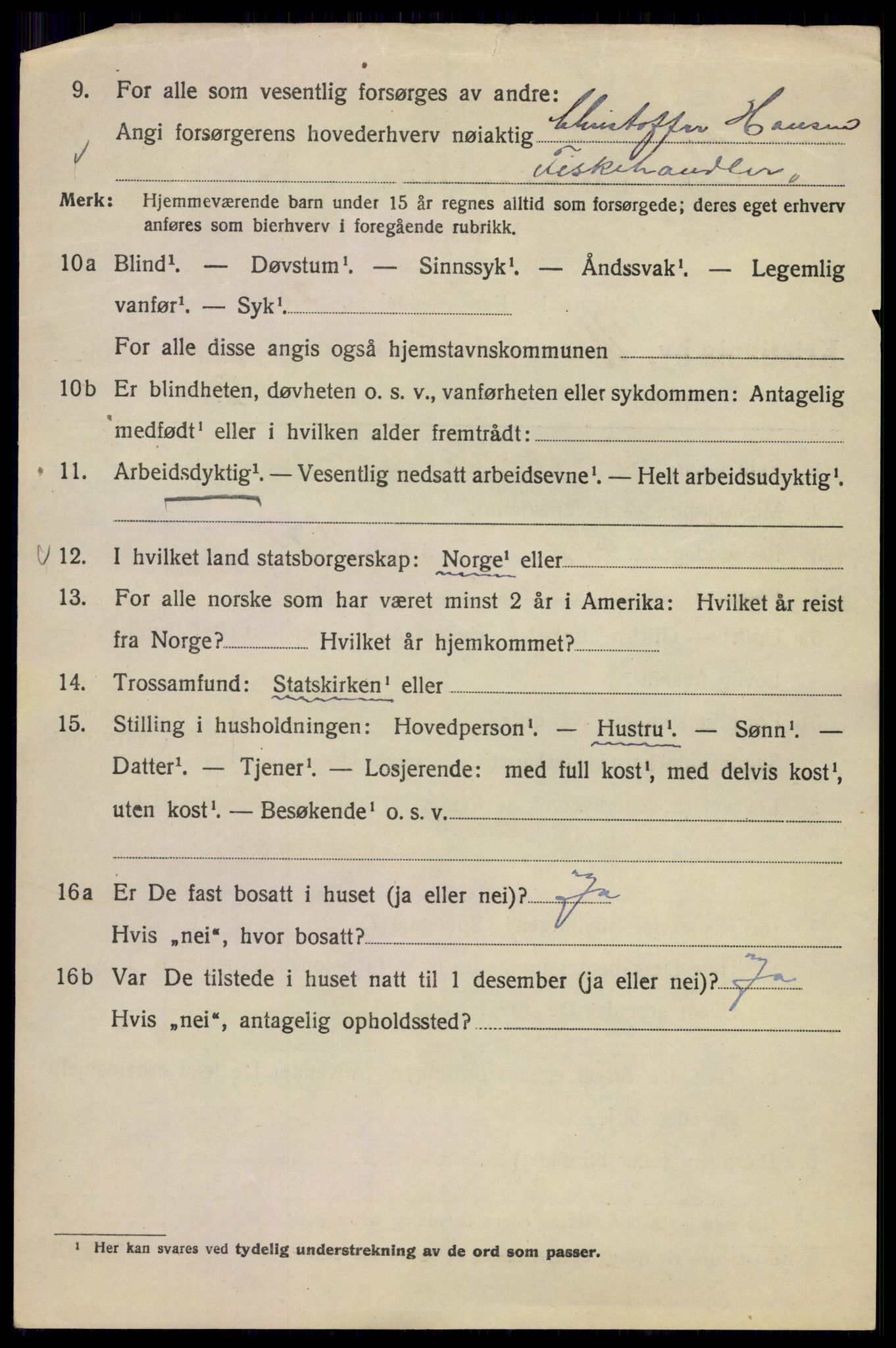 SAO, Folketelling 1920 for 0301 Kristiania kjøpstad, 1920, s. 612654