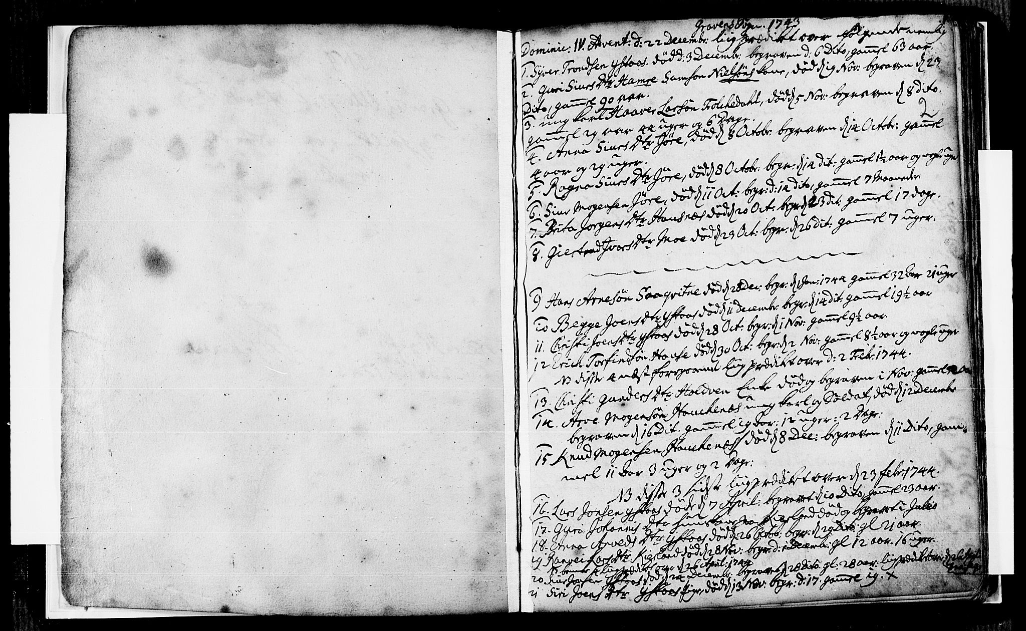 Ulvik sokneprestembete, SAB/A-78801/H/Haa: Ministerialbok nr. A 8, 1743-1792, s. 2