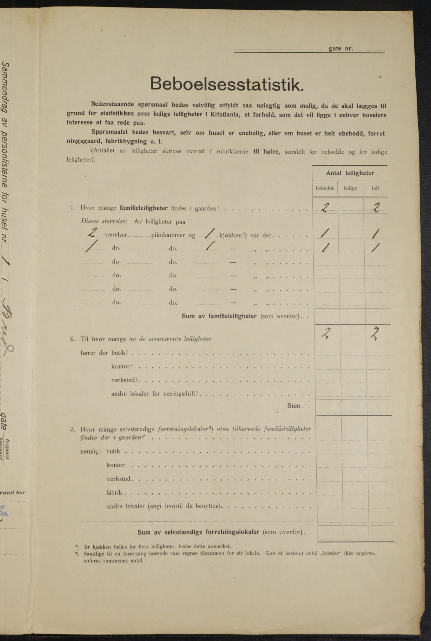 OBA, Kommunal folketelling 1.2.1915 for Kristiania, 1915, s. 8042