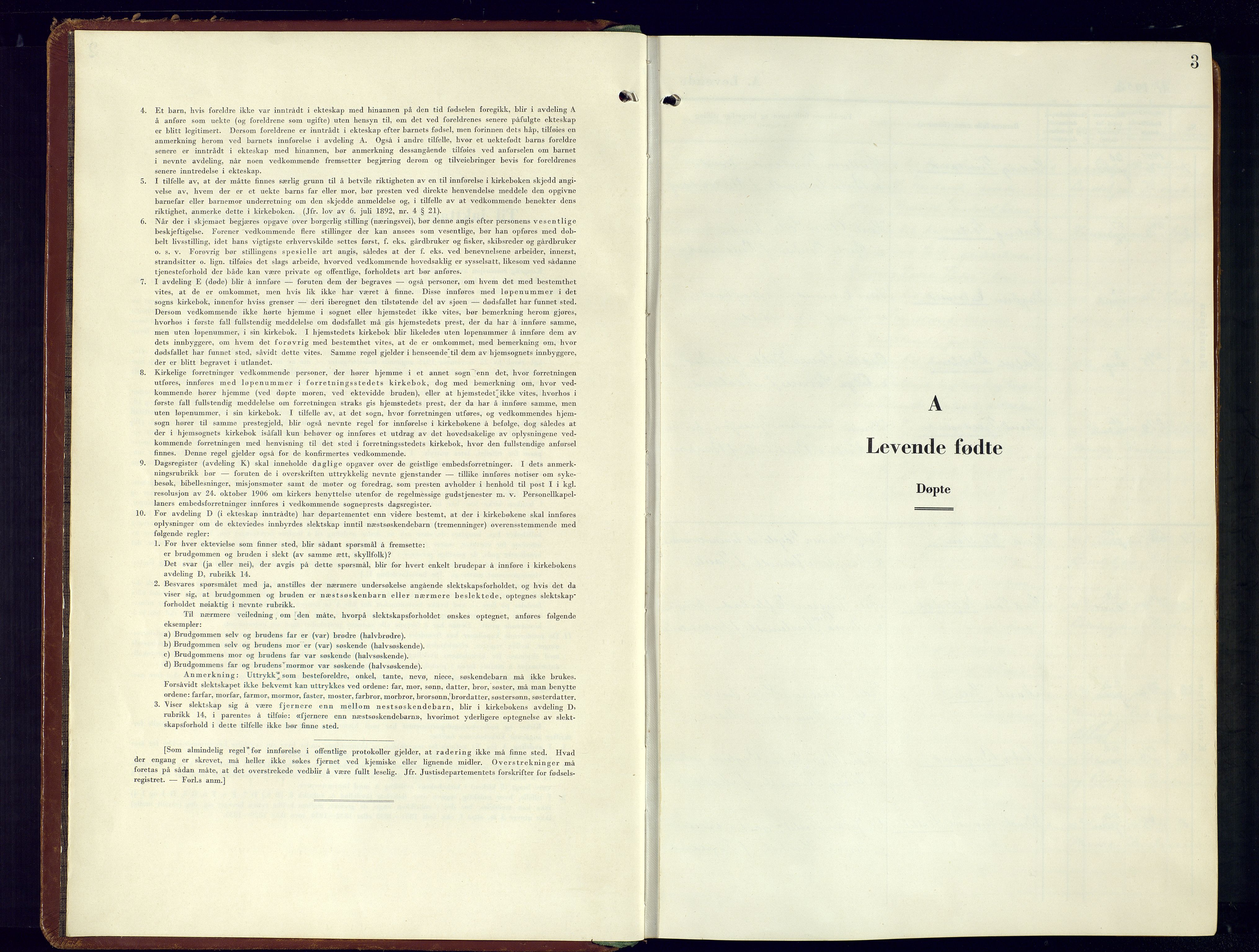 Bjelland sokneprestkontor, SAK/1111-0005/F/Fa/Fab/L0006: Ministerialbok nr. A-6, 1952-1988, s. 3