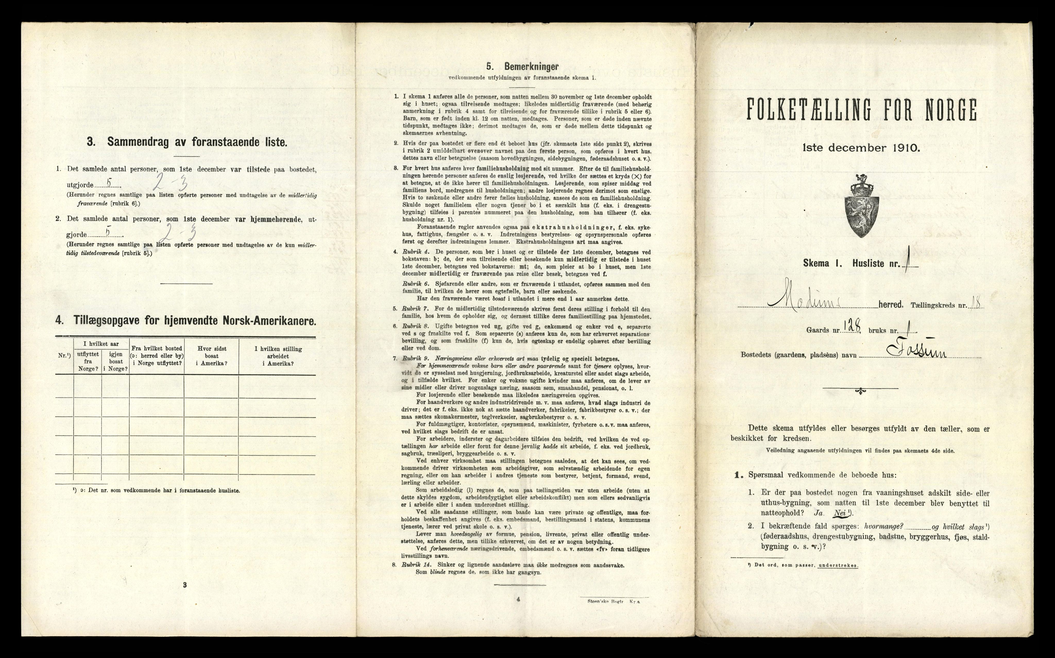 RA, Folketelling 1910 for 0623 Modum herred, 1910, s. 3024