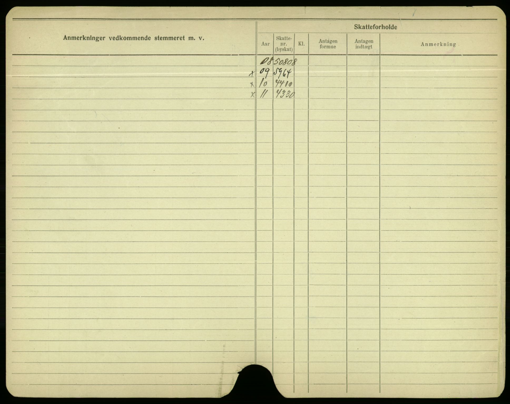 Oslo folkeregister, Registerkort, AV/SAO-A-11715/F/Fa/Fac/L0003: Menn, 1906-1914, s. 1193b