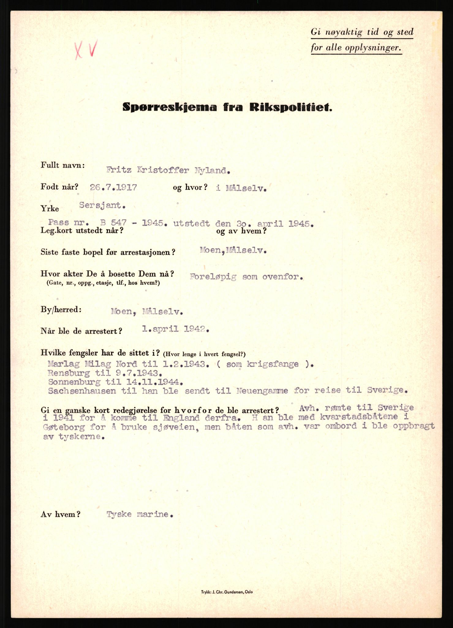 Rikspolitisjefen, AV/RA-S-1560/L/L0013: Noss, Eirik - Petrussen, Sigurd, 1940-1945, s. 95