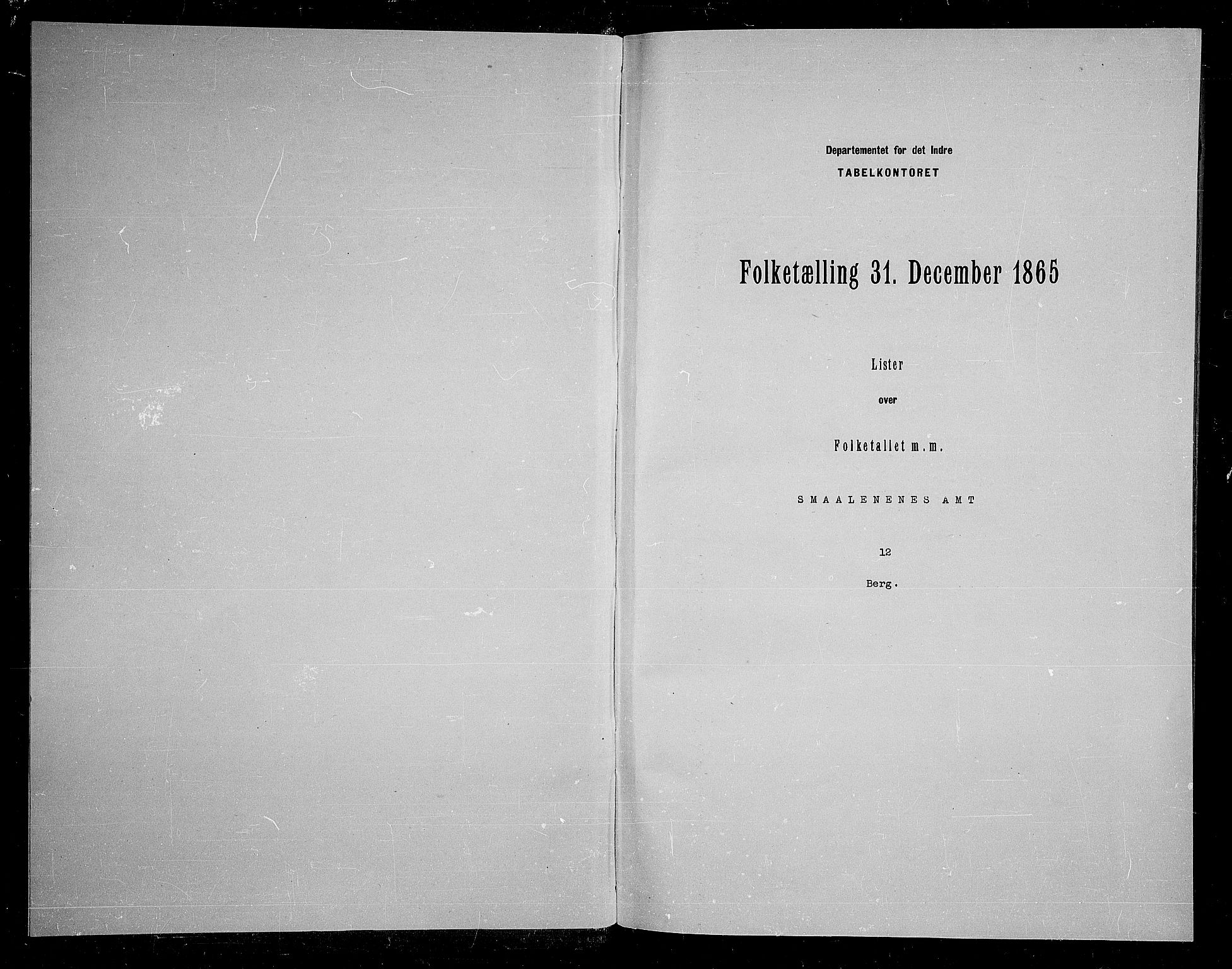 RA, Folketelling 1865 for 0116P Berg prestegjeld, 1865, s. 3