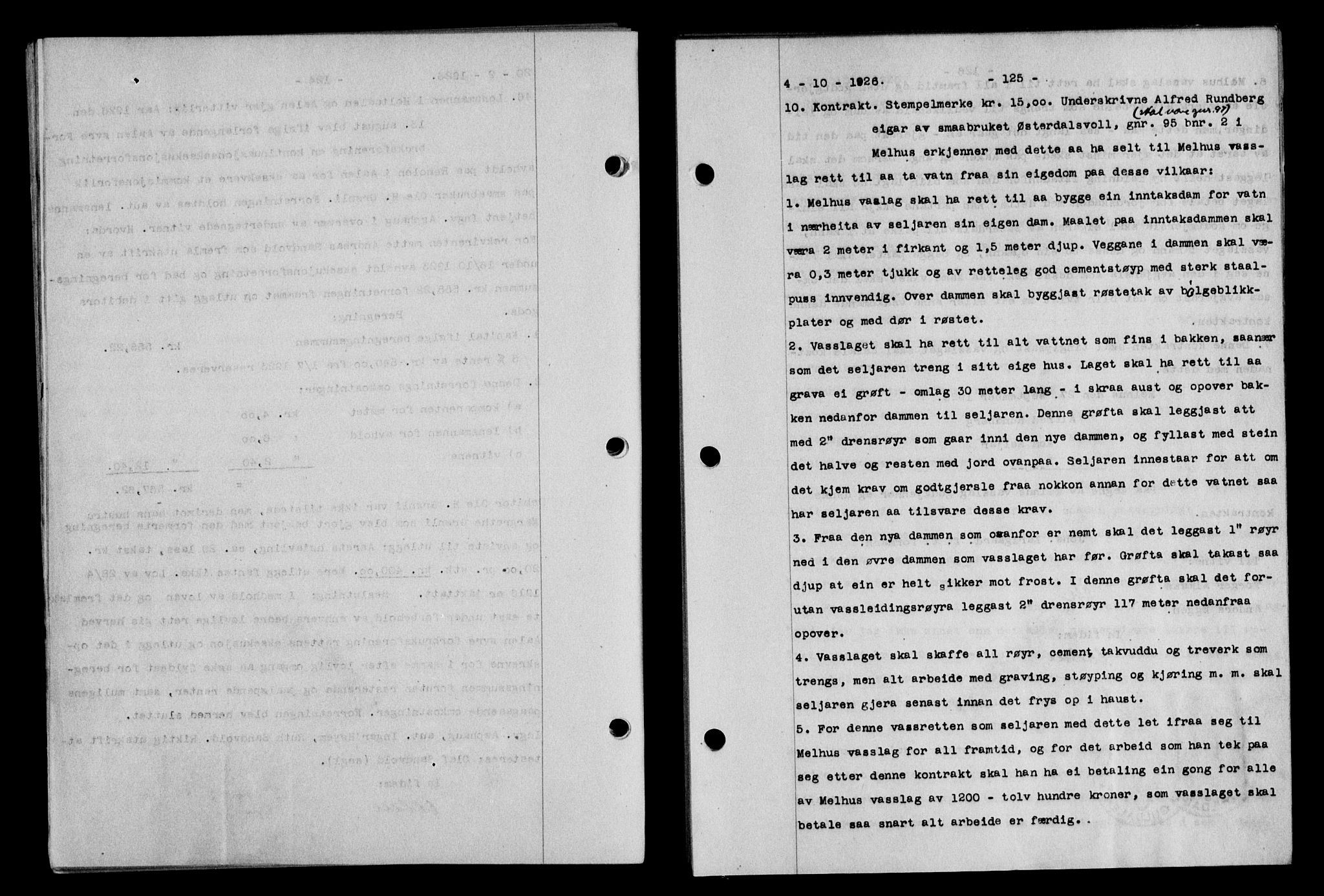 Gauldal sorenskriveri, SAT/A-0014/1/2/2C/L0035: Pantebok nr. 36, 1926-1927, s. 125, Tingl.dato: 04.10.1926