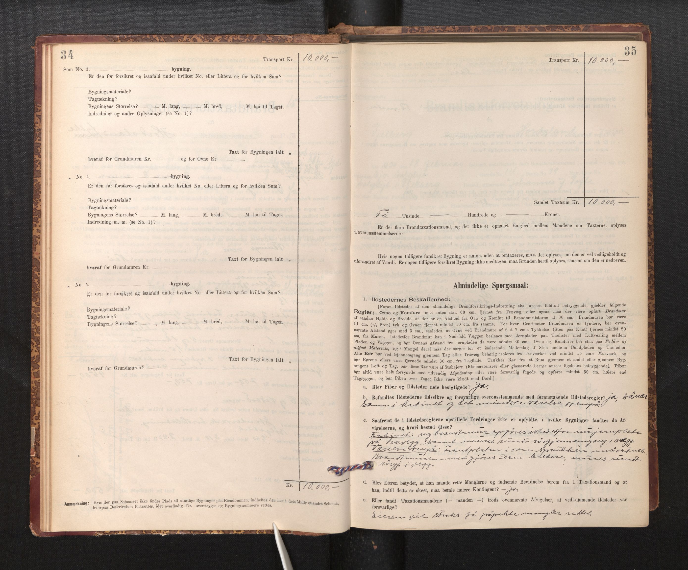 Lensmannen i Fjelberg, SAB/A-32101/0012/L0007: Branntakstprotokoll, skjematakst, 1895-1949, s. 34-35